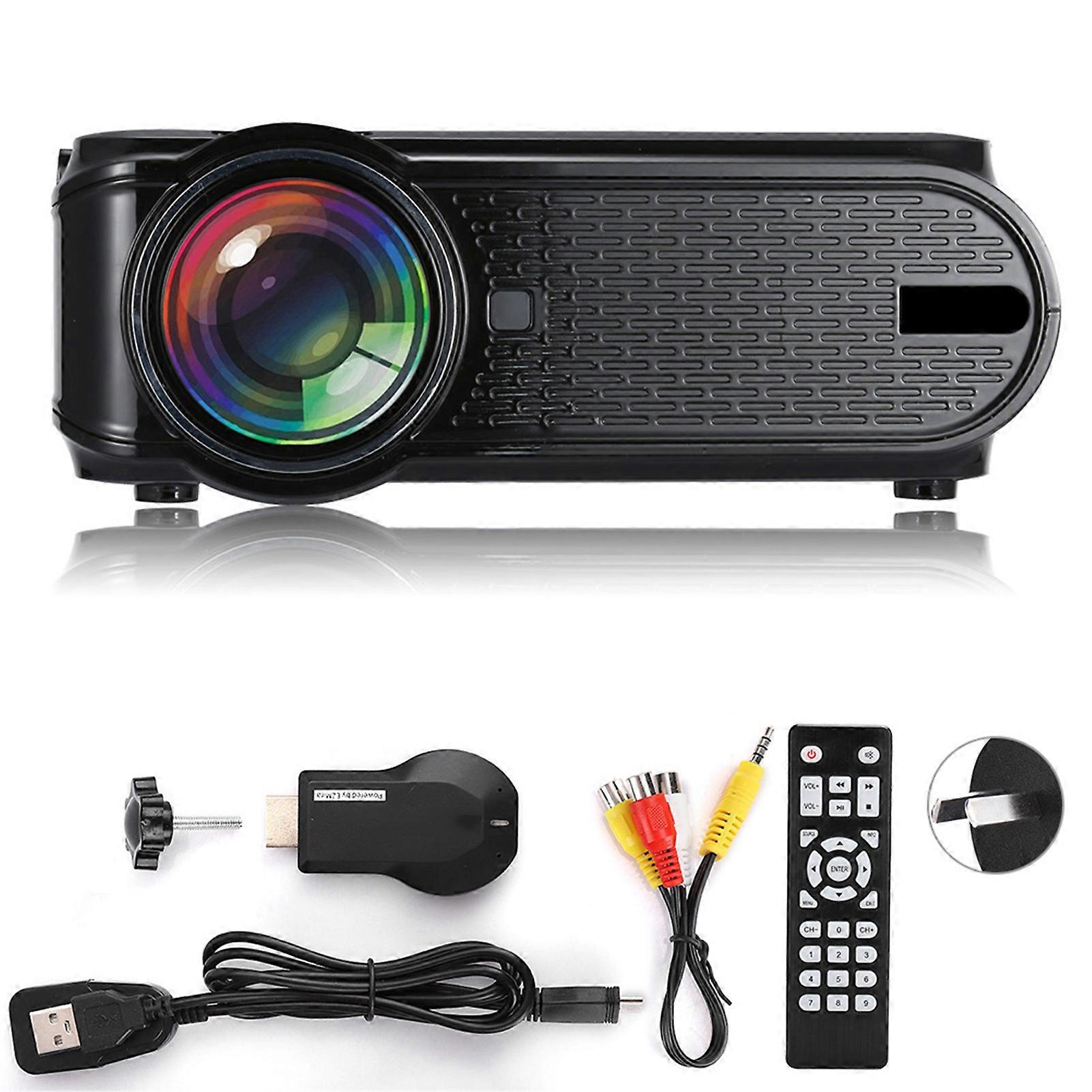 UHAPPY U90 LED Projector Mini Wireless Same Screen Home Use for 720P / 1080P