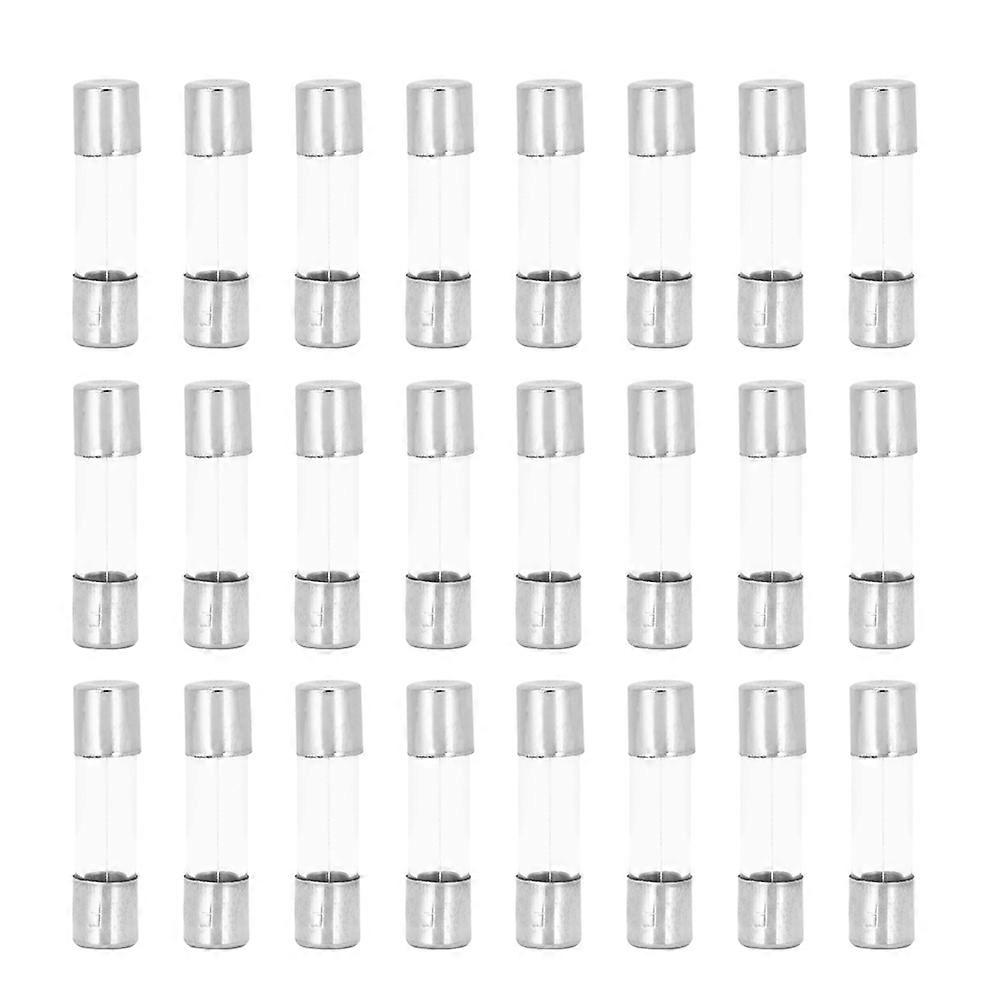 100pcs 250V Fast Fuse Glass Tube Fuse Accessory for Circuit Protection 5 x 20mm