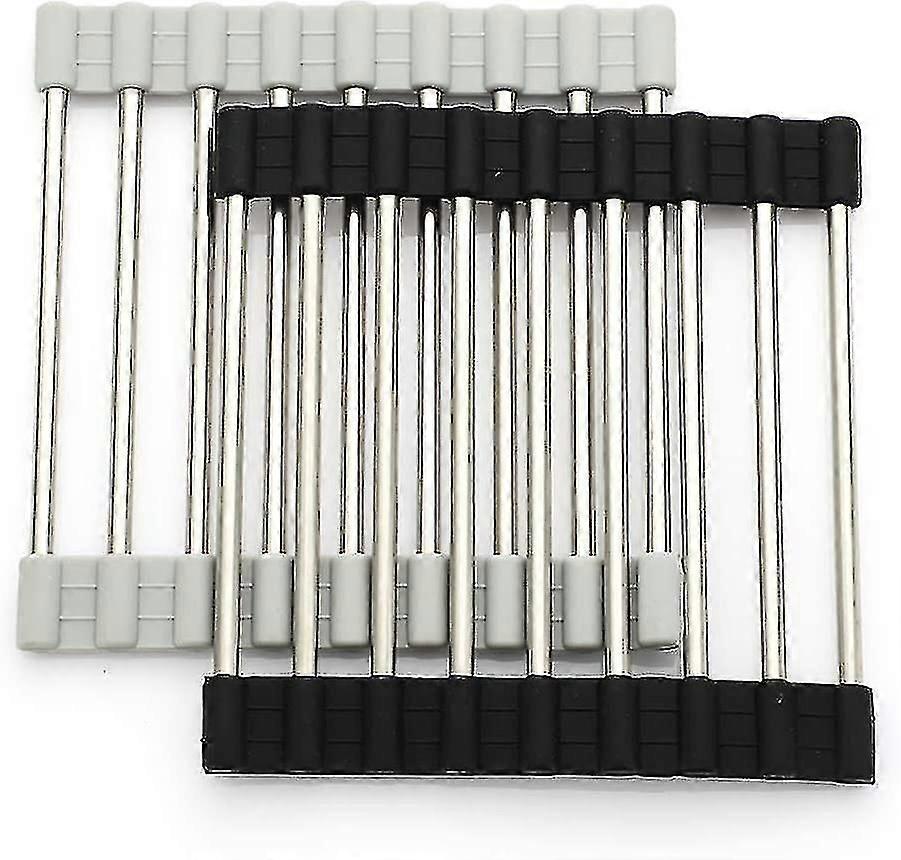 Roll Up Trivets Rack 304 Acero inoxidable Multiuso resistente al calor