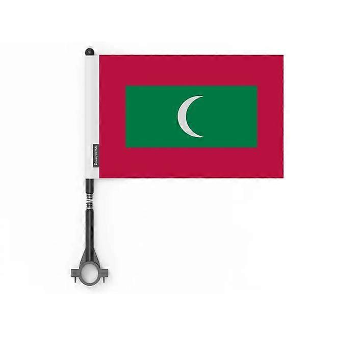Flag - Maldives - 10 pieces - 14 x 21 cm - Polyester - Double-sided print