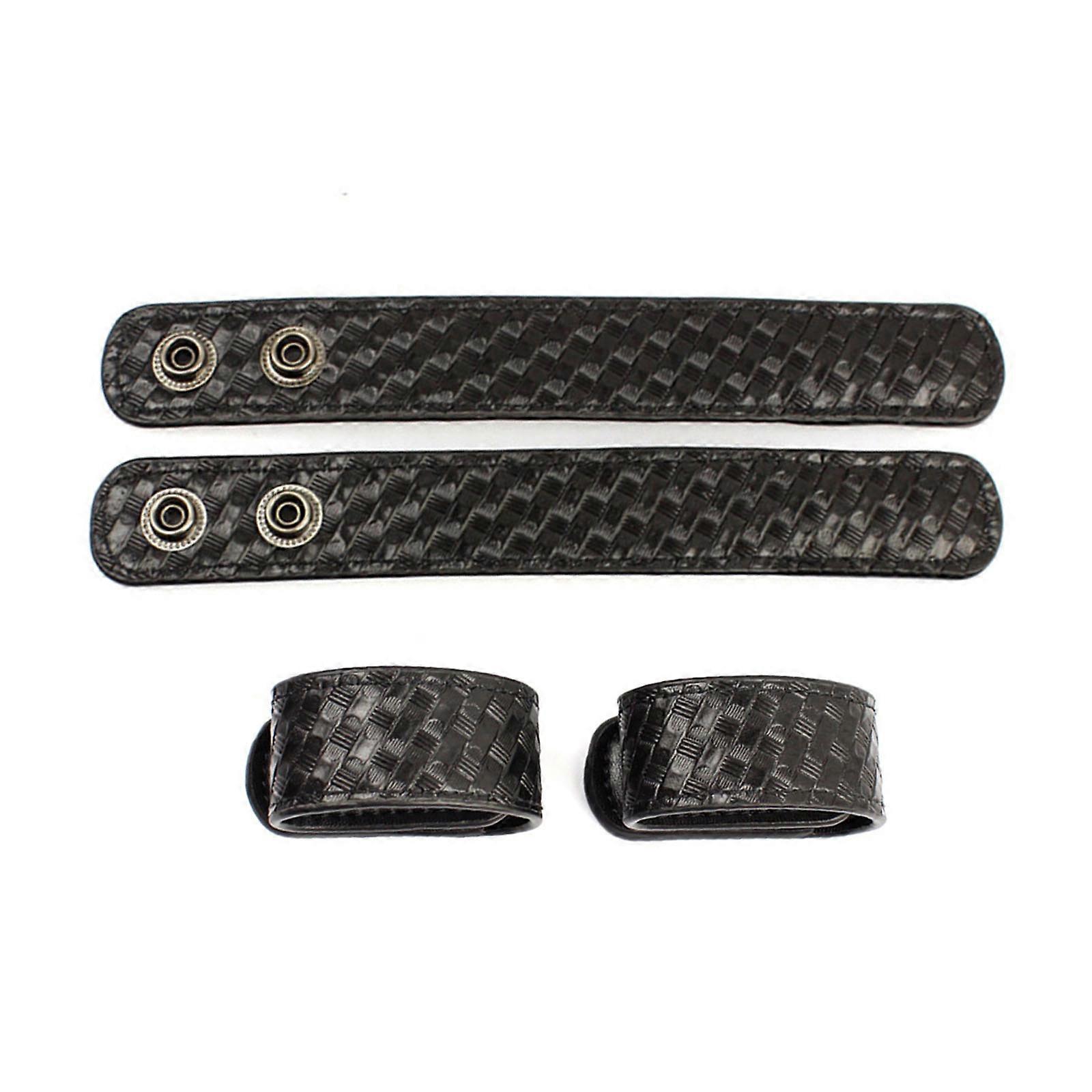 4 pezzi cinture per cinture da 2,28 pollici cinture in pelle con doppio bottone a pressione accessorio per le forze dell'ordine
