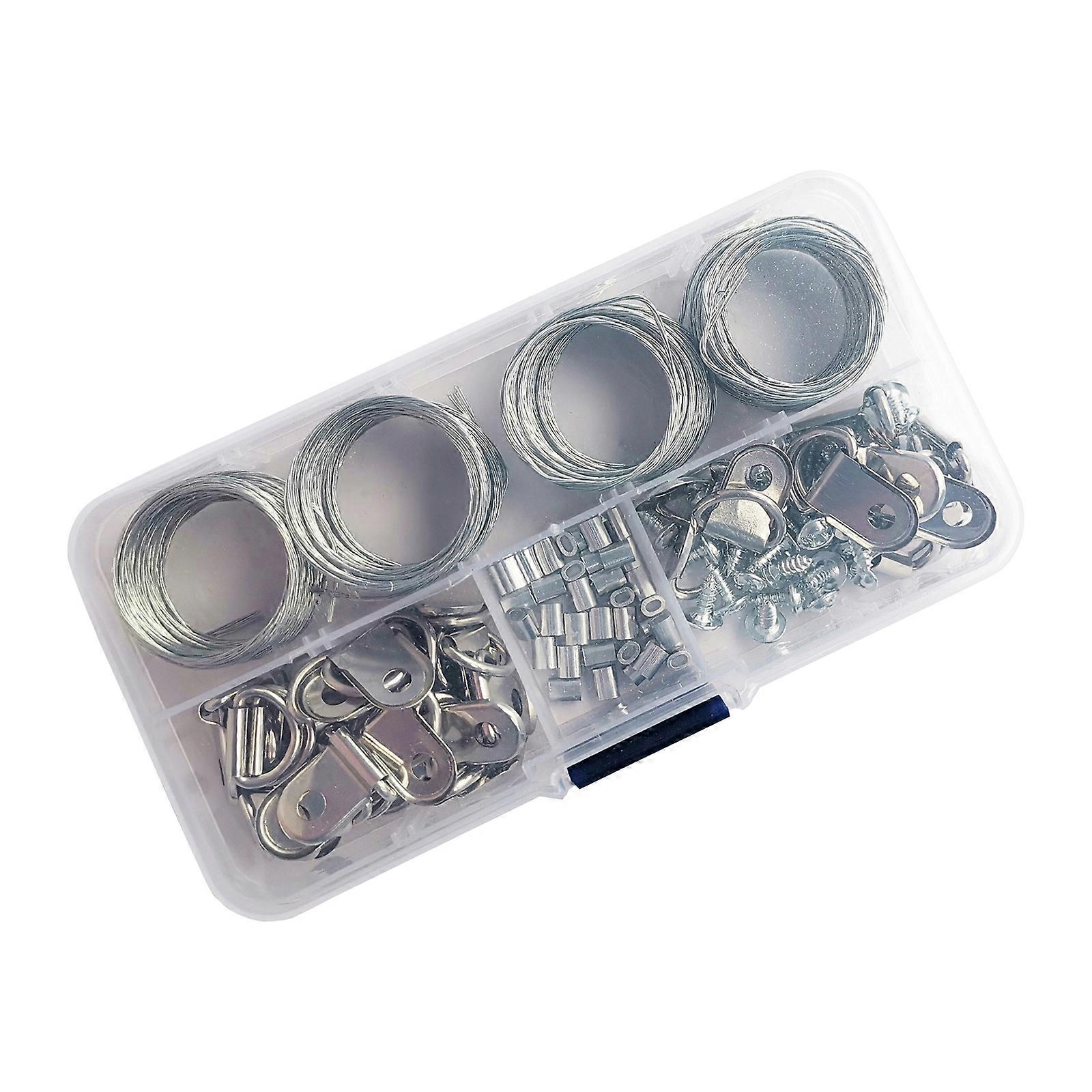 Set for 124 Flexible Rust Resistant Wire set Reliable Metal Wire Kits Versatile Wire Rope set for Home Decoration