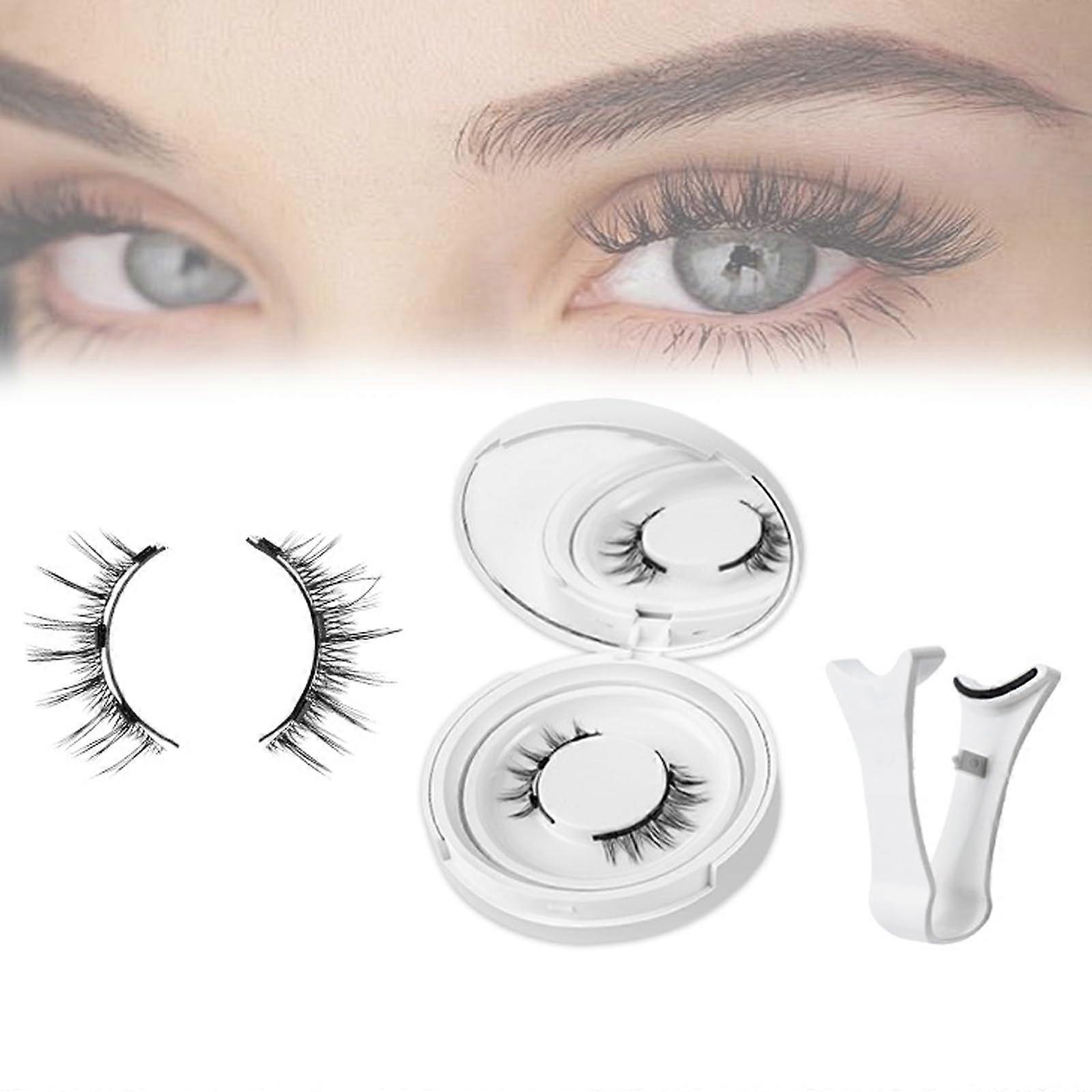 Magnetic Lashes With Applicator, Reusable Magnetic Eyelashes, Natural Look, Medium Size