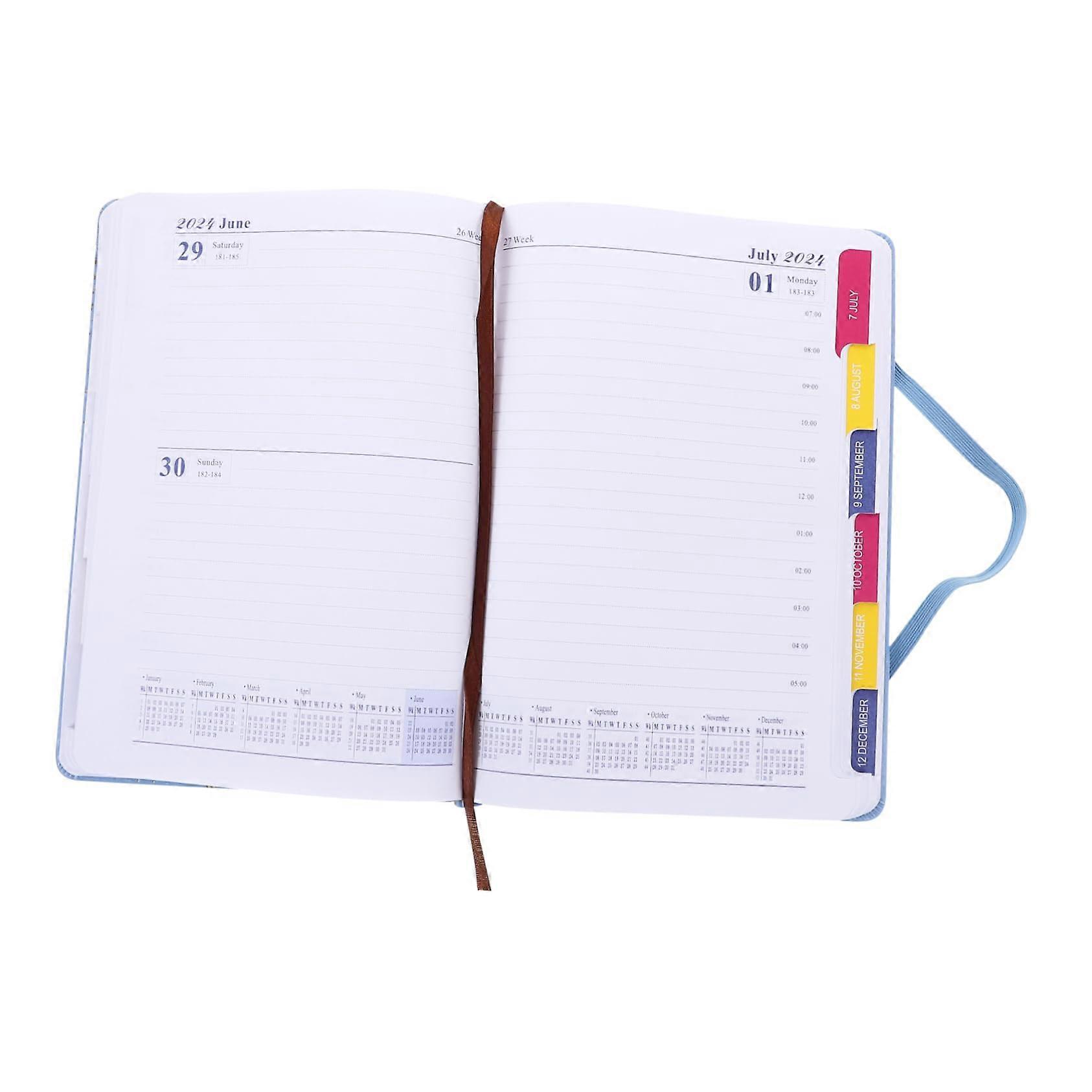 English Notebook Yearly Schedule Notepad for Daily Planning, Lightweight Student Planner Notepad in A5 Size