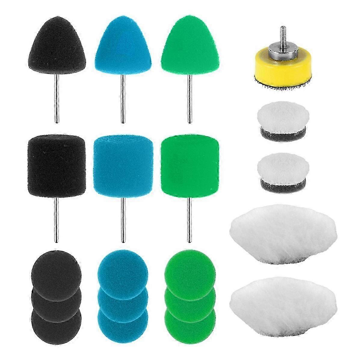 20Pcs Mini Car Detailing Polishing Pads, Small Area Buffing Sponge Wool Pads for Durable Use