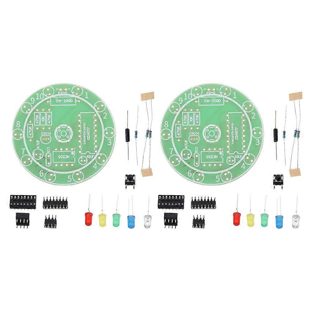 2 Sets DIY Soldering Practice Kit Electronics Training Board with Multiple Components for Beginners Hobbyists Students  Engineers Enhance Soldering Sk