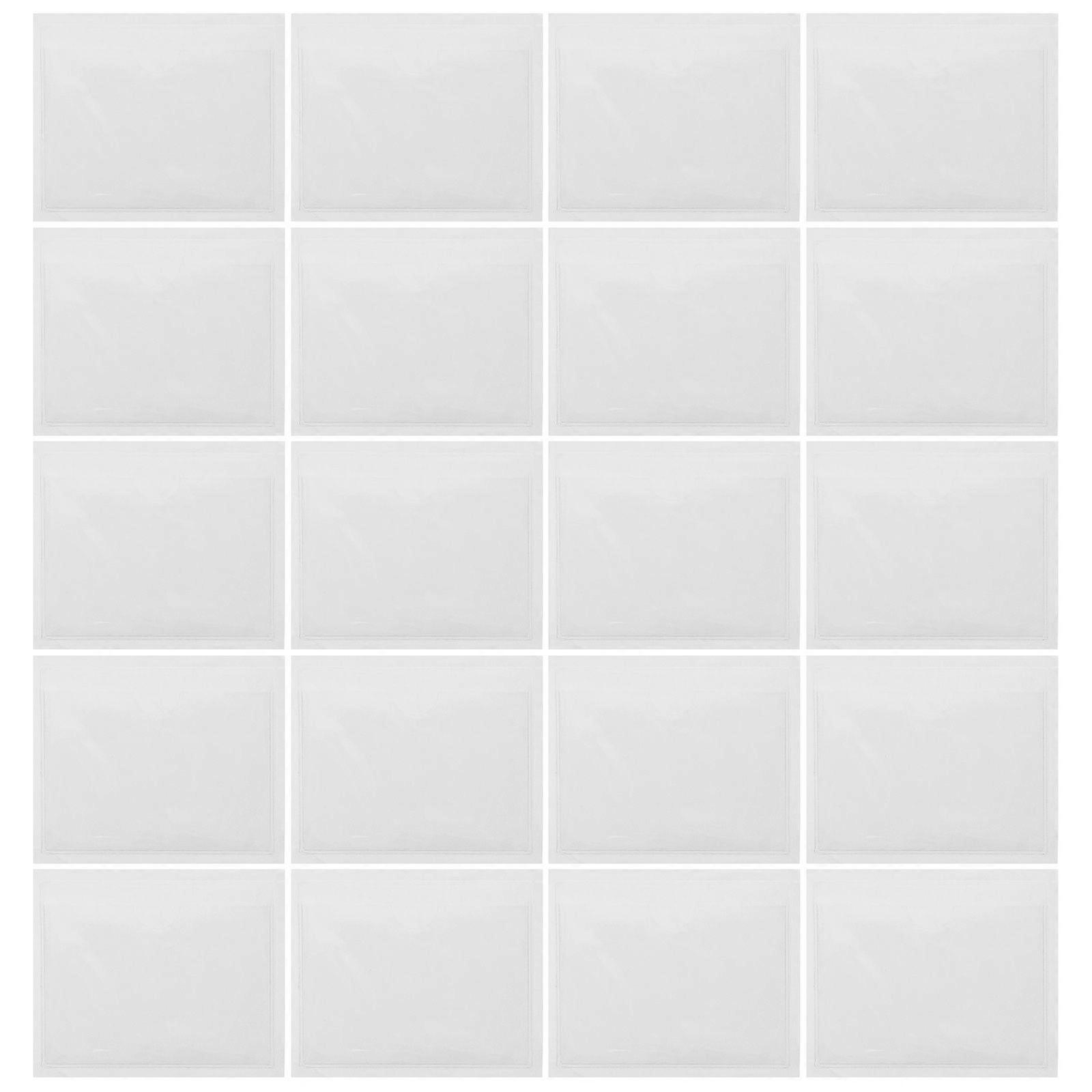 30Pcs Self-Adhesive Label Pouch Pass Box Cards Holder Material Card Sleeves
