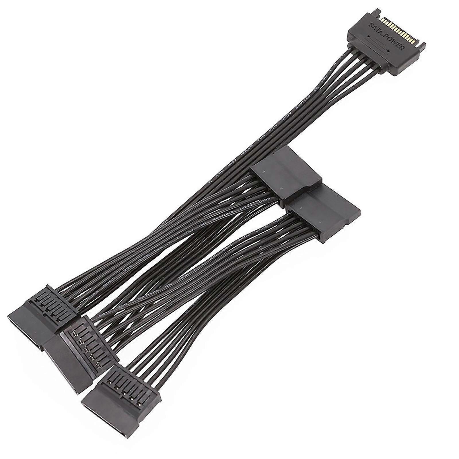 5-wire Sata 15pin Male to Female Extension Cable 1 to 5 for Computer Hard Disk Interface Power Cord