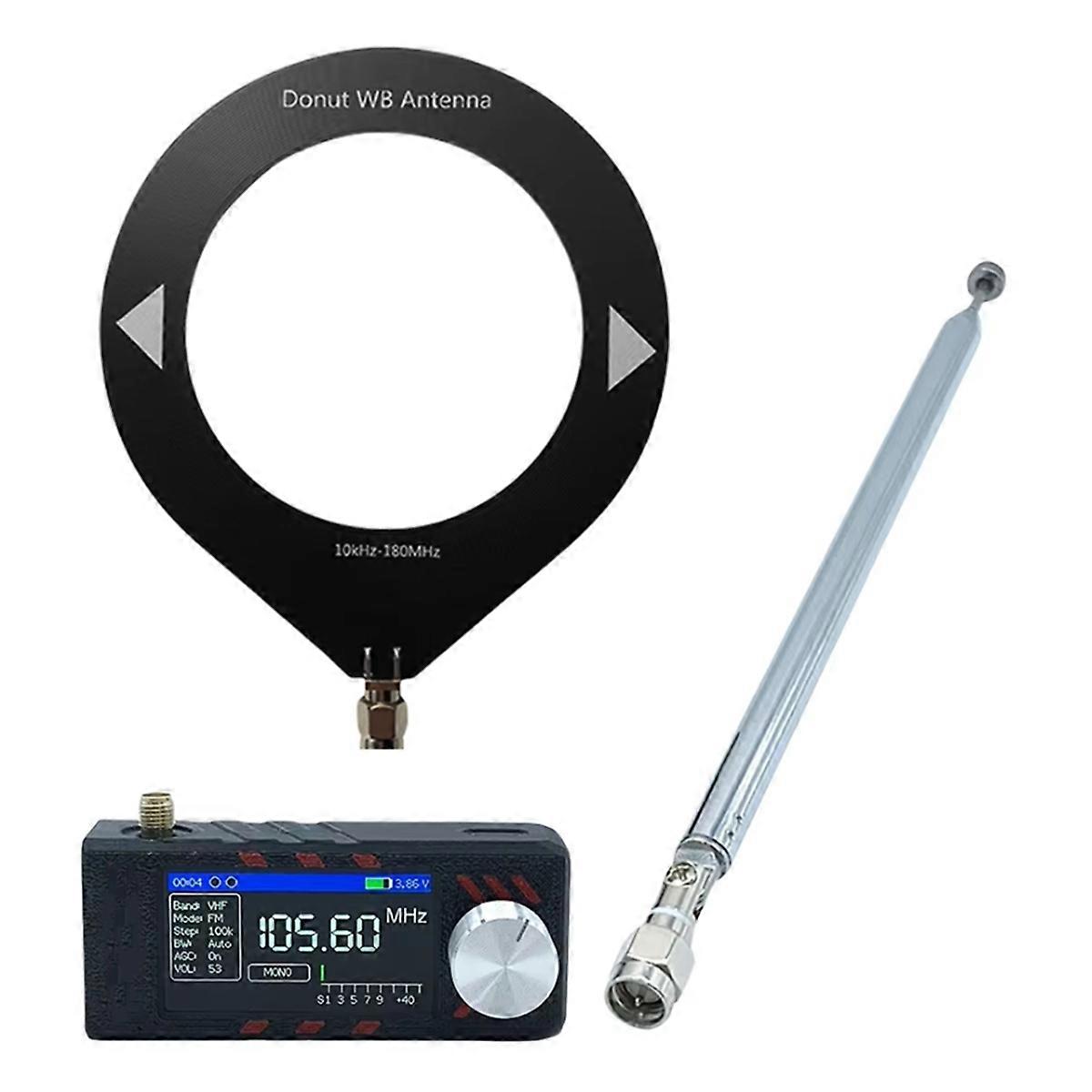 SI4732 All Band Radio Receiver ATS MINI PRO 0.5-108mhz LSB USB AM FM ESP-32-S3 Radio HF SW MW VHF R