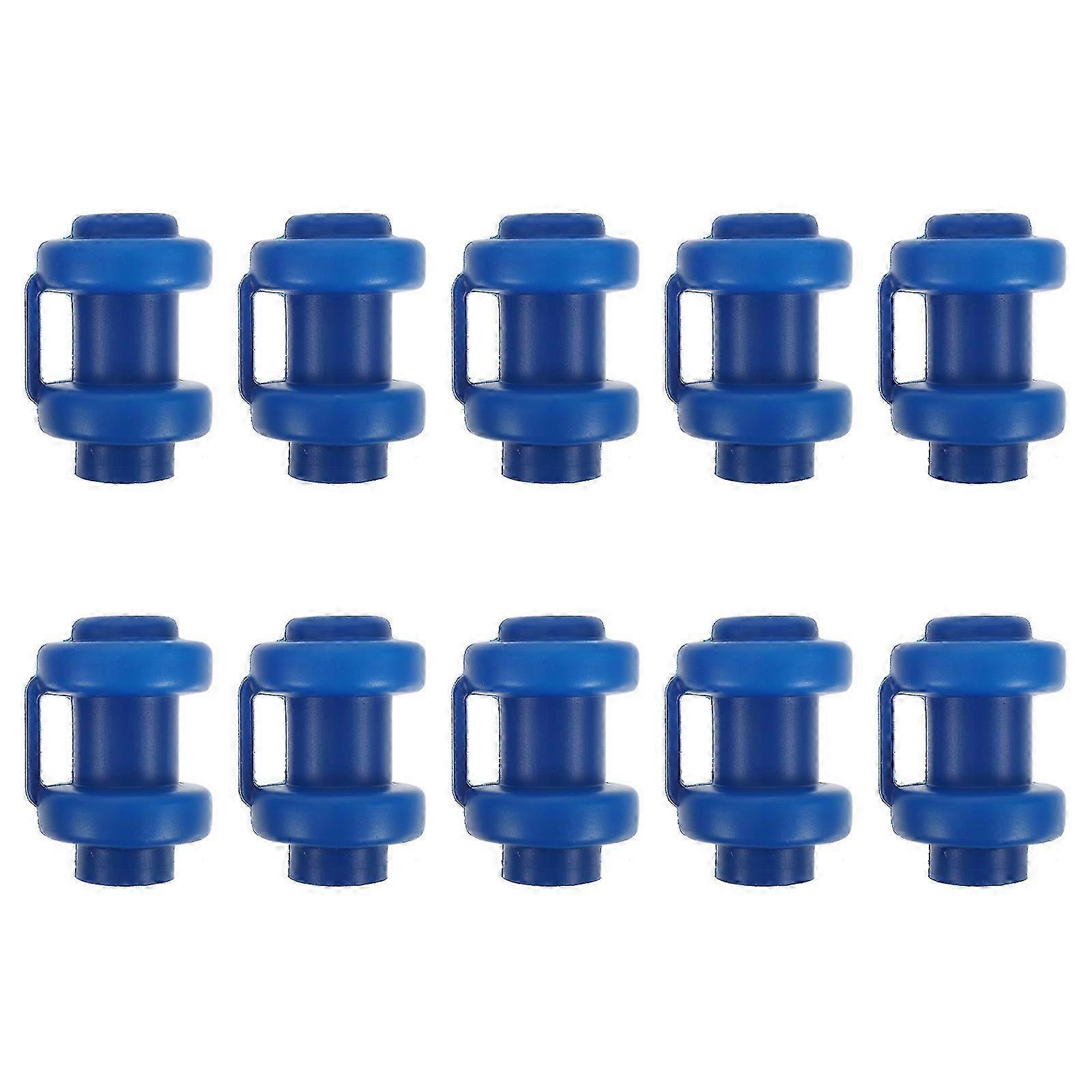 10Pcs Blue Trampoline Pole Hat Covers 8X5X5CM Plastic Accessories