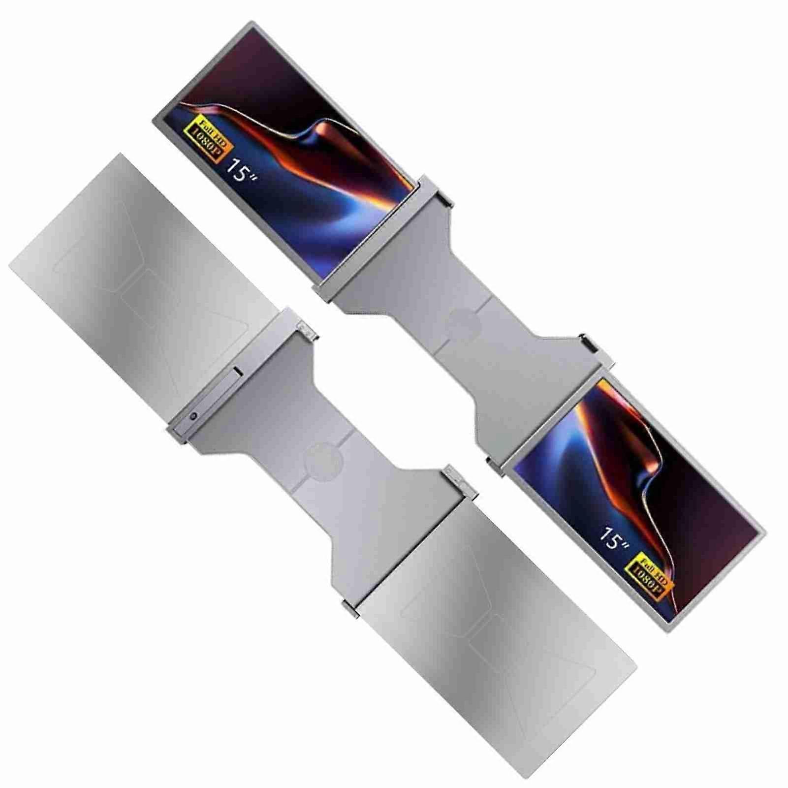 Portable Monitor 1920*1080 Resolution Rotatable Plug and Play Monitor for 15-17in Laptop