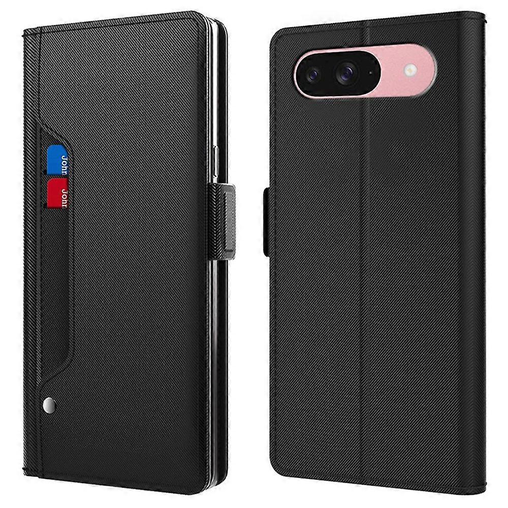 Compatible For Google Pixel 10 Case Stand PU Leather Phone Cover Card Holder Mirror