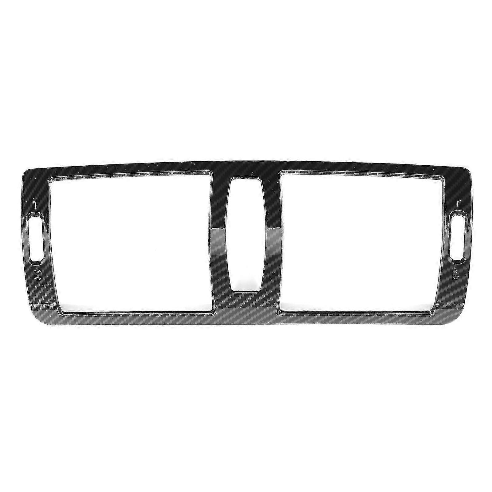 Center Control Air Conditioning Vent Trim Frame Compatible with Certain Brand 1 Series E81 Hatchback 2007-2011 in Carbon Fiber Style
