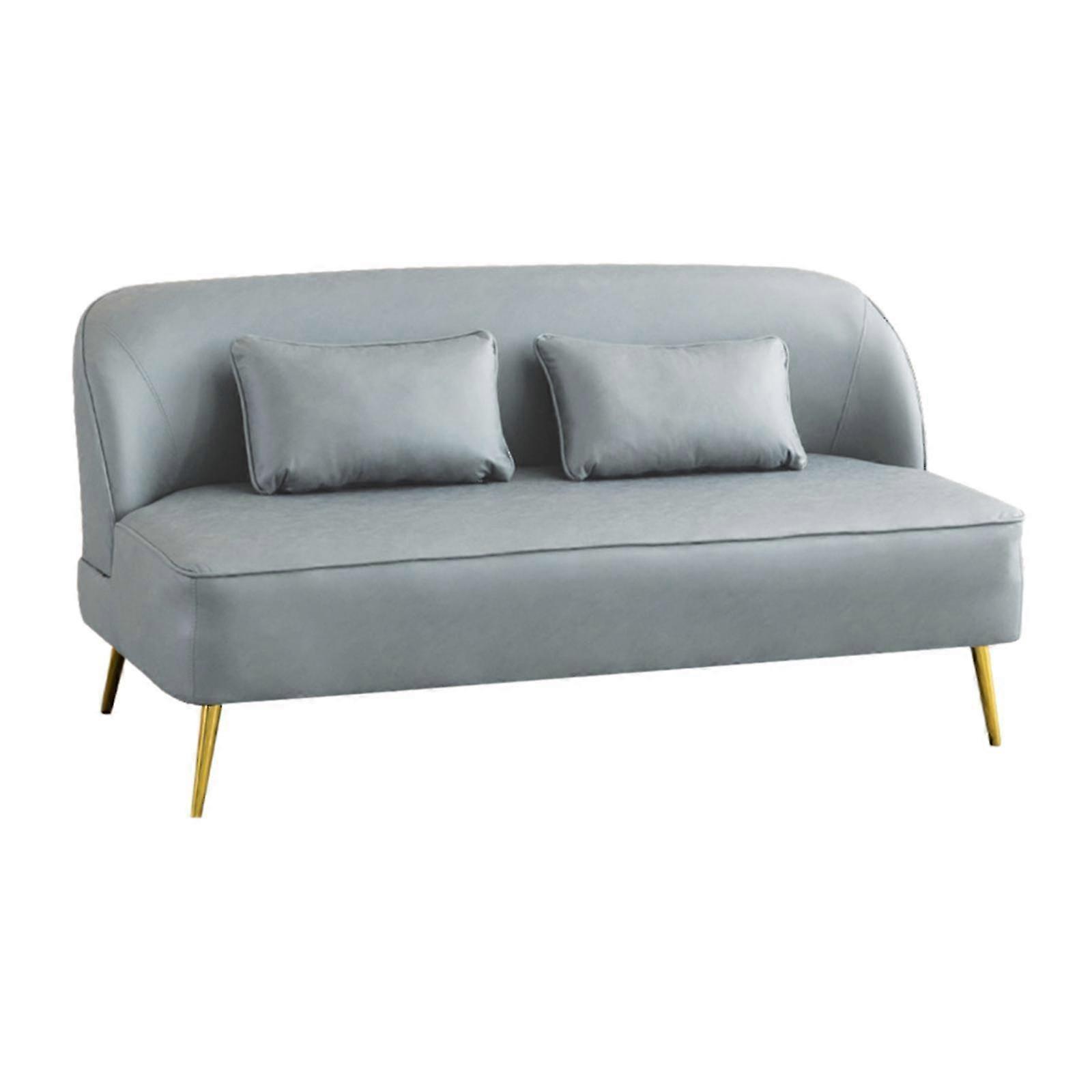 Compact 2 Seater Cushioned Couch for Small Living Spaces and Offices, Mint Green Color Suitable for Various Interior Styles