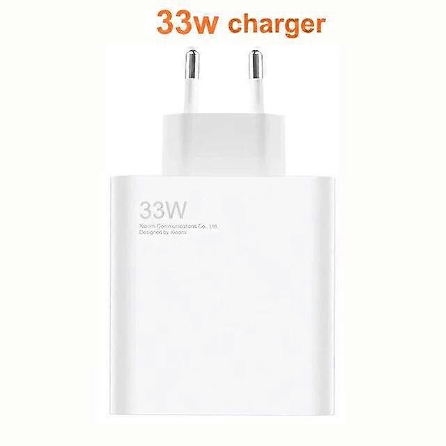 Charger 33W For Xiaomi Redmi Note 11/ 11s/11 Pro/ 11E Pro Mi 6/ 6 Plus POCO X4 X5 pro 5G fast turbo charge Type C cable
