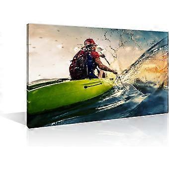 Kayak Fotos Muitos Splashes Esportes ao ar livre Jigsaw de madeira Jogo de quebra-cabeça 1000 peças
