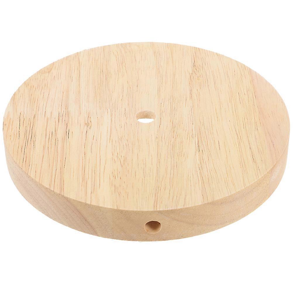 Stable Wooden Lamp Base, Round Style Fitting Decor