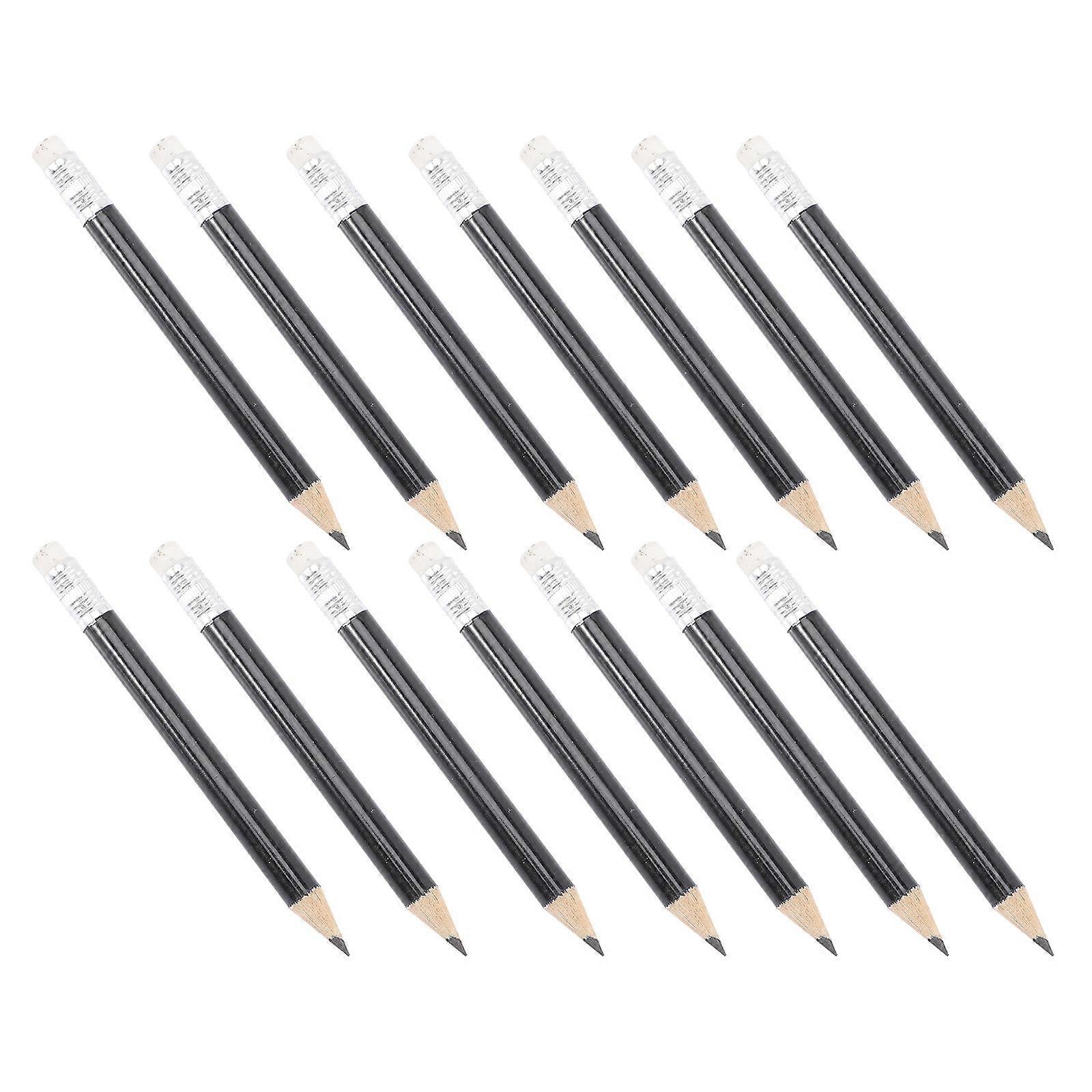 24 Pack Golf Pencils with Erasers – Pre Sharpened Short Pencils for School, Office, and Art Use – Ergonomic Design for Smooth Writing and Easy Erasing