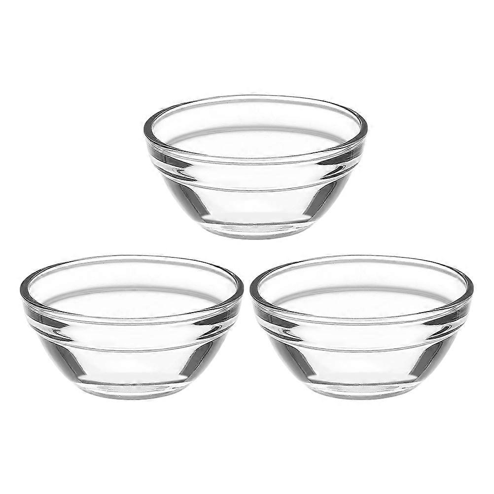 Clear Glass Pudding Bowls, Multi-functional for Salads Desserts