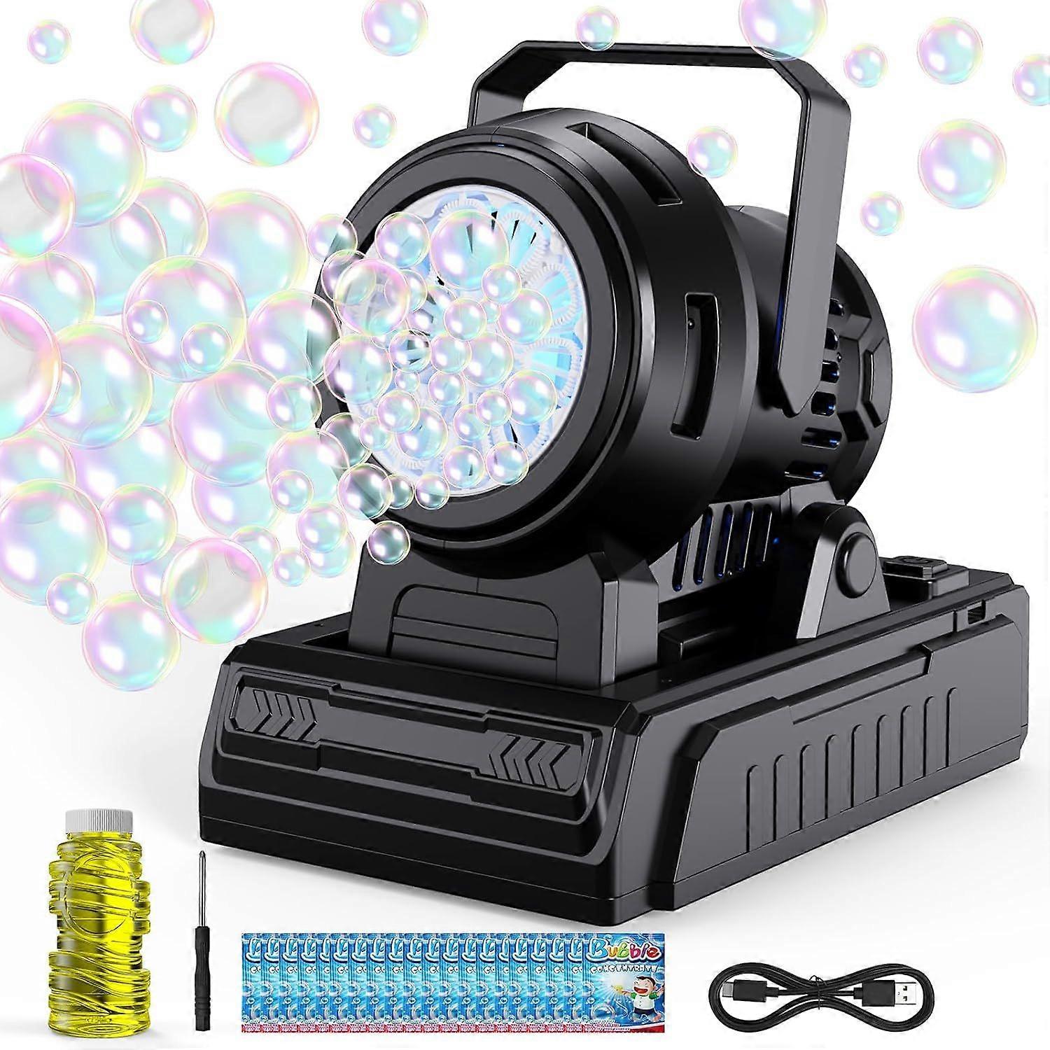PANACARE Automatic Bubble Machine, Electric Portable Bubble Machine with 20