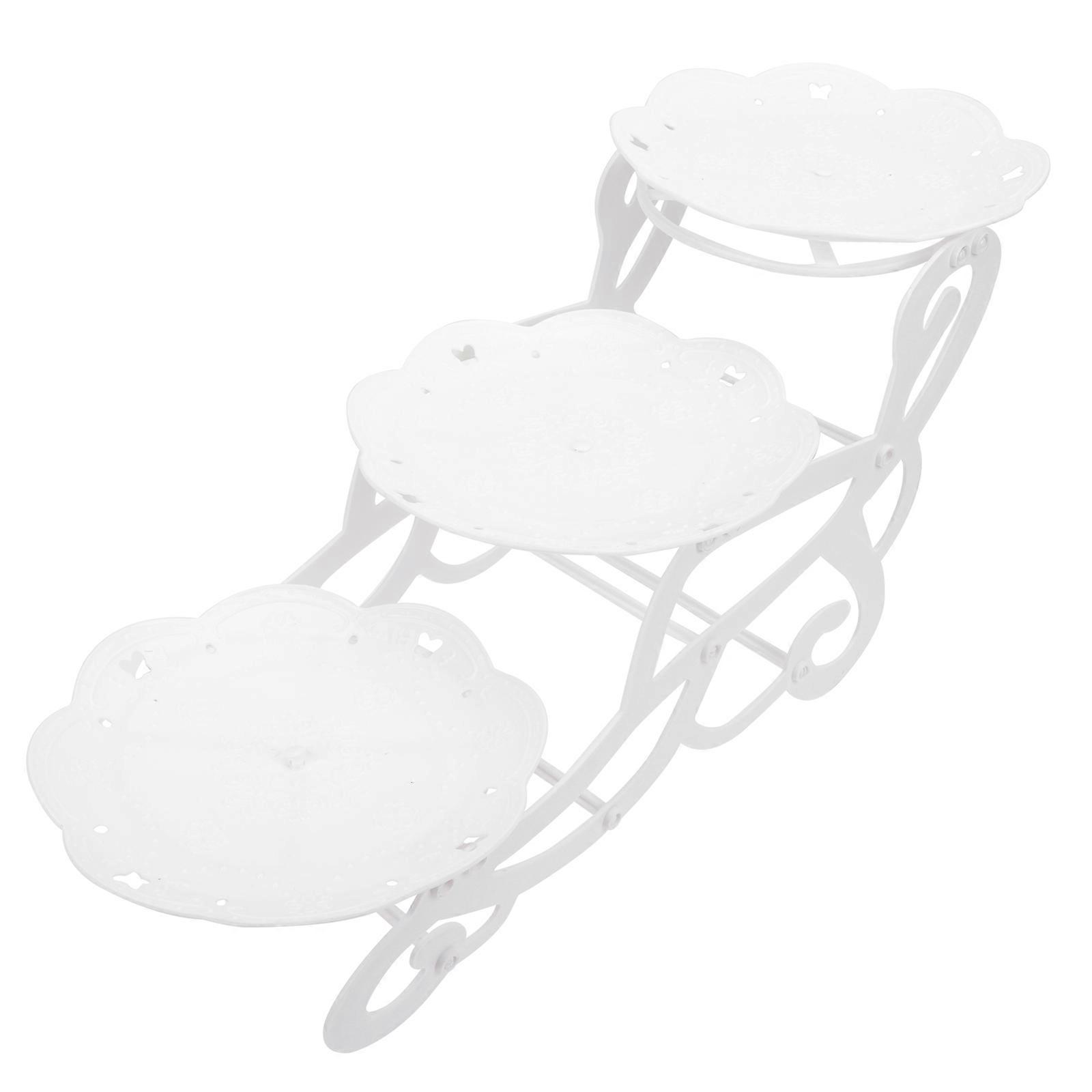 Fruit Displaying Rack Multi-Function Storage Stand Cake Displaying Holder Hotel Use Bicycle Shape 16.70X8.65X6.09In 1Set