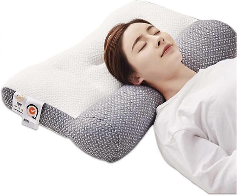 Cervical Memory Foam Pillow for Neck Pain Orthopaedic Support for Side/Back/Stomach Sleepers, White