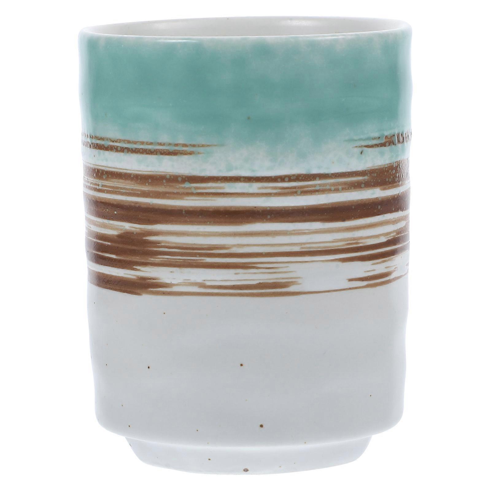 Tea Cups Ceramic Cups Multi-Function Tea Cup Traditional Style for Catering 10X7.5X7.5CM Microwave Safe 1Set