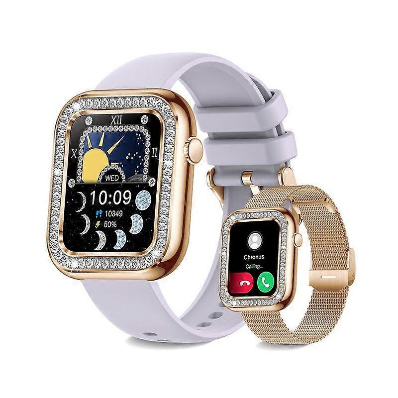 Smartwatch Women Bluetooth Call 1.57'' with Female Function Sleep IP67 Waterproof Purple