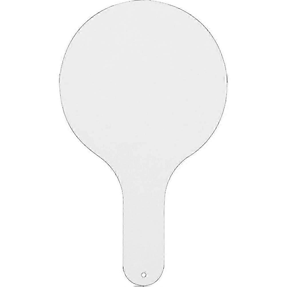 Reusable Handheld Dry Erase Whiteboard with Handle, Student Answer Paddle for Classroom School Teacher Supplies