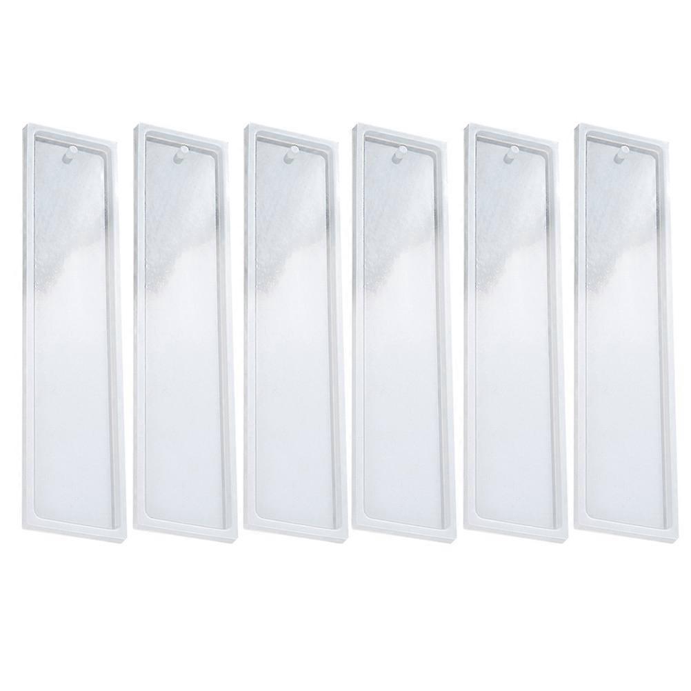 Silicone Moulds For Crafting Diy Craft Making Pendants White Color 19.5X3X0.5CM 6Pack