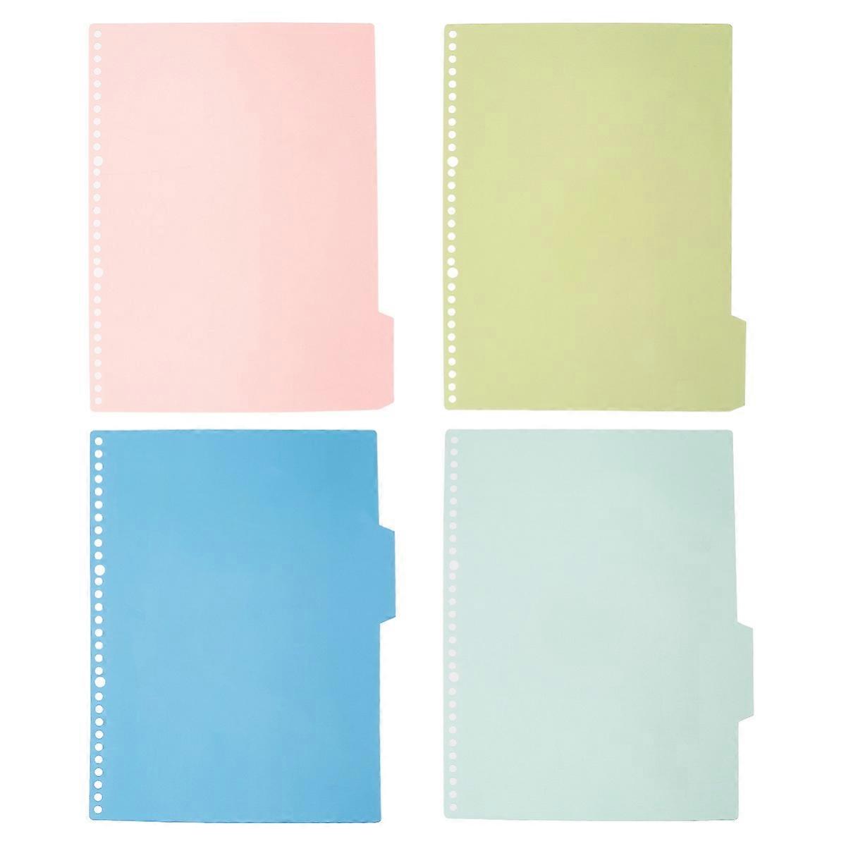Colorful Page Dividers with Insertable Tabs, 5 Sets, Binder Inserts for Office and School Notebook Organization