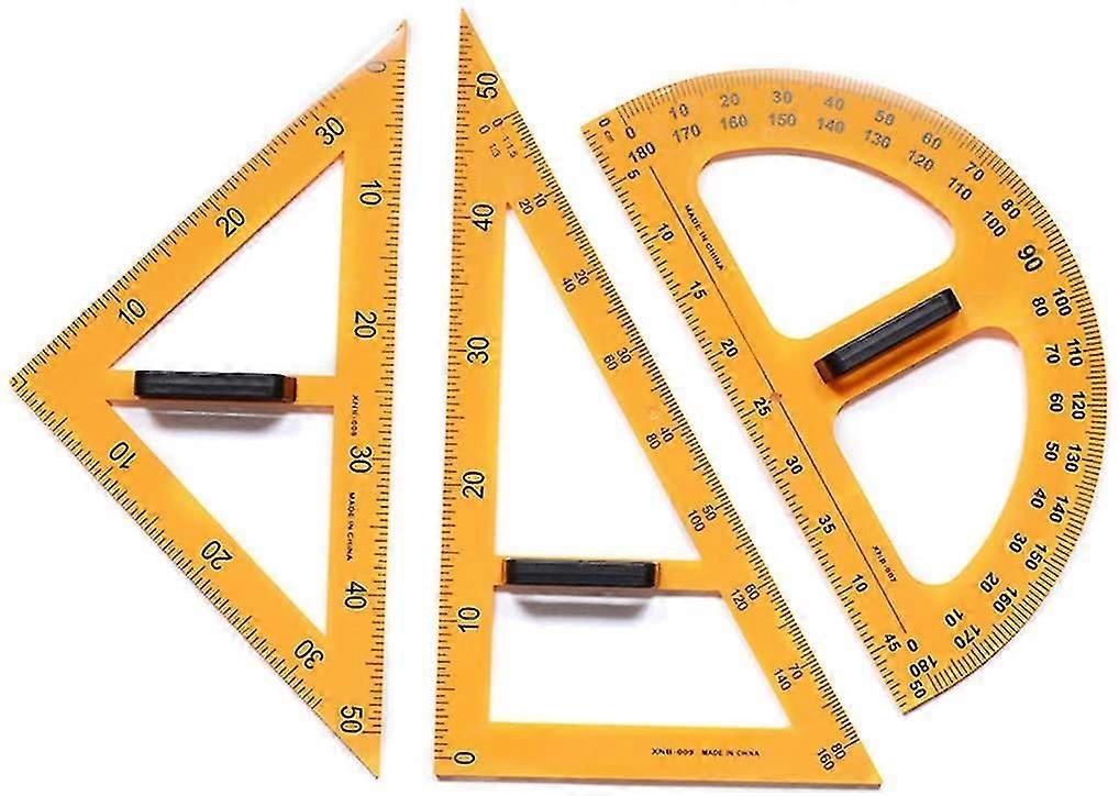 Teaching Tool Multifunction Teaching Ruler Set Triangle Protractor Measurement Ruler Tools