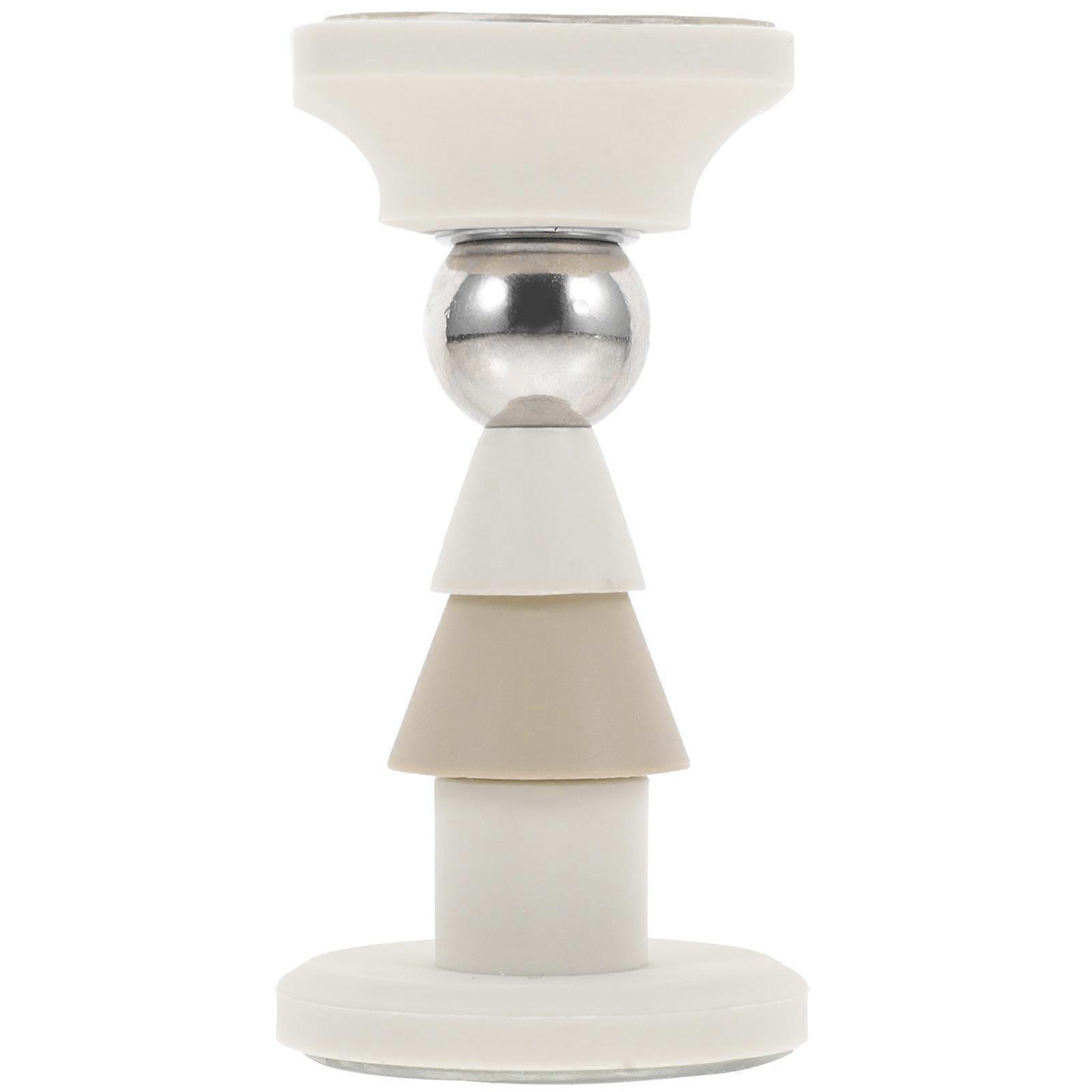 Small Door Stops Magnetic Security Door Stopper Home Use Beige 9.5X5CM Anti-Collision 1Pack