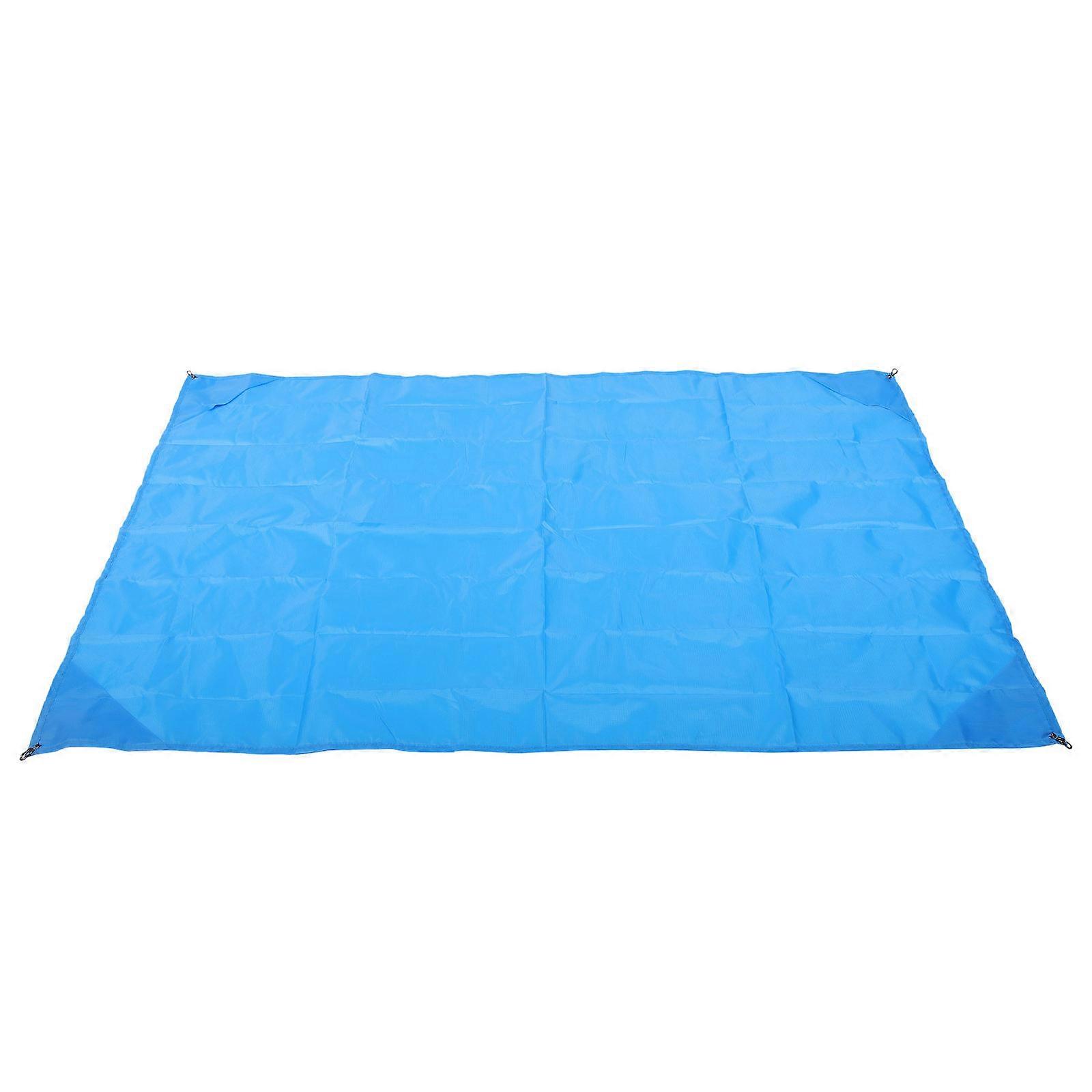 Foldable Picnic Mat Portable Outdoor Blanket for Camping Hiking Beach Backyard Durable Polyester Comfortable Seating Blue
