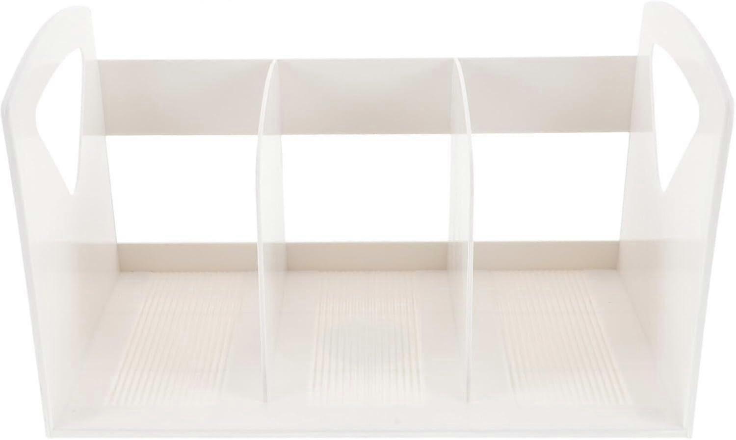 Zeitschriftenschreibtisch Ständer Holz Buchhalter Organizer Tragbar Weiß