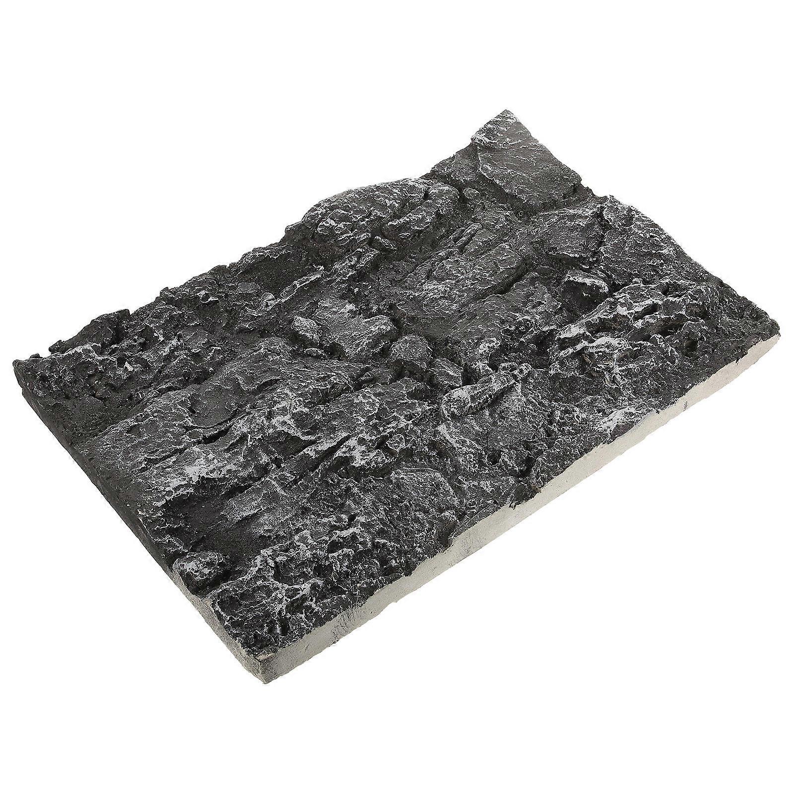Lizard Enclosure Background 3D Rock Decor Dark Grey 45.00X30.00X5.00CM Aquarium Scenery 1Pack