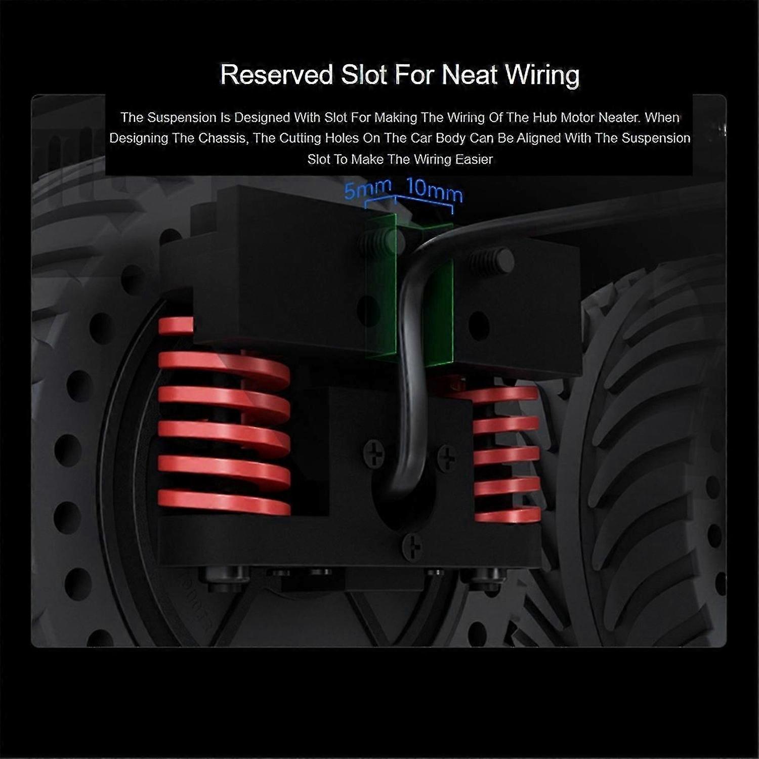 All-Metal Compact UGV Suspension (A), High-Strength Spring, 7.5KG Load Capacity, Suitable for DDSM11