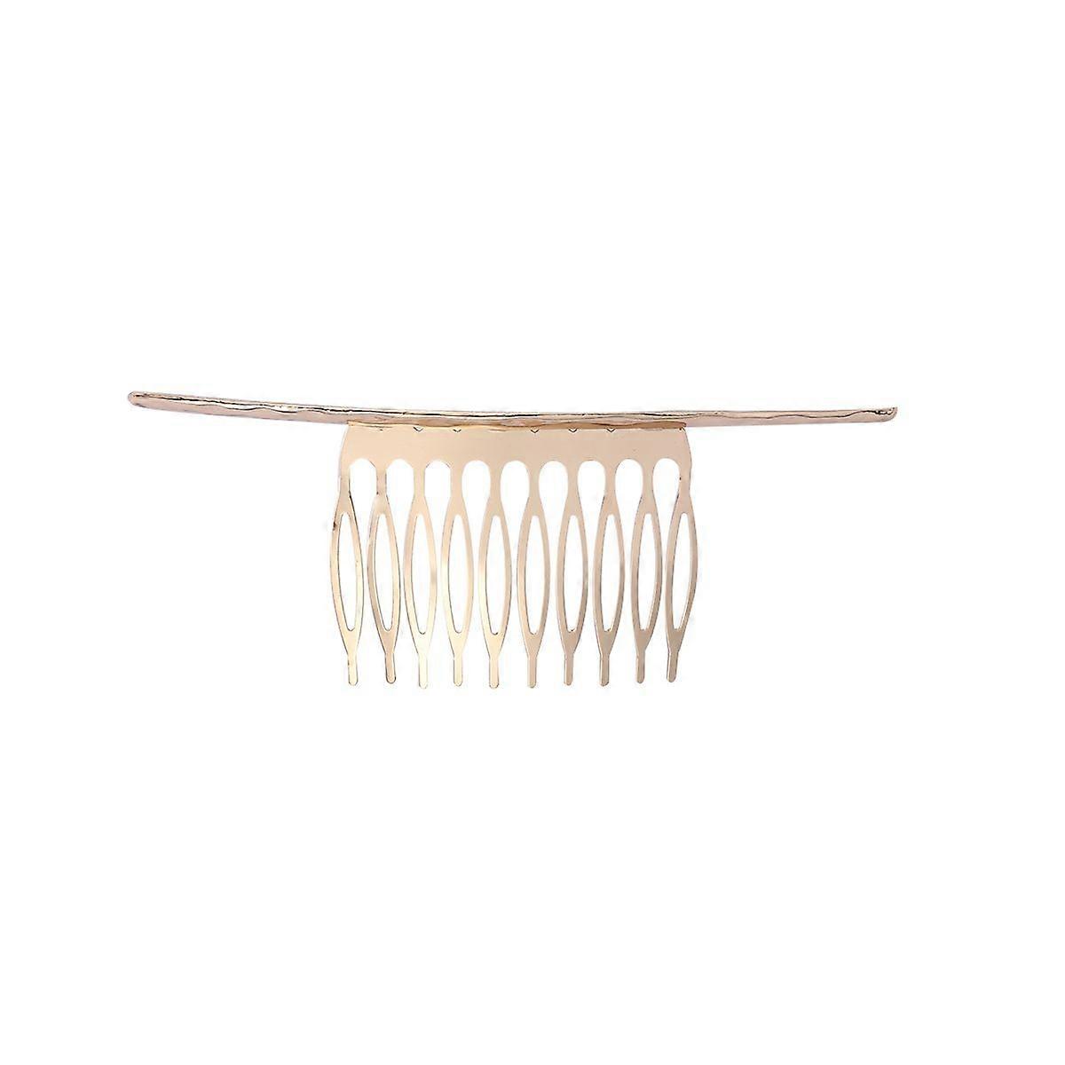Peignes latéraux de cheveux simples Sweet Comb Hair Clip Band Peigne à cheveux pour femmes Filles Dames (doré)