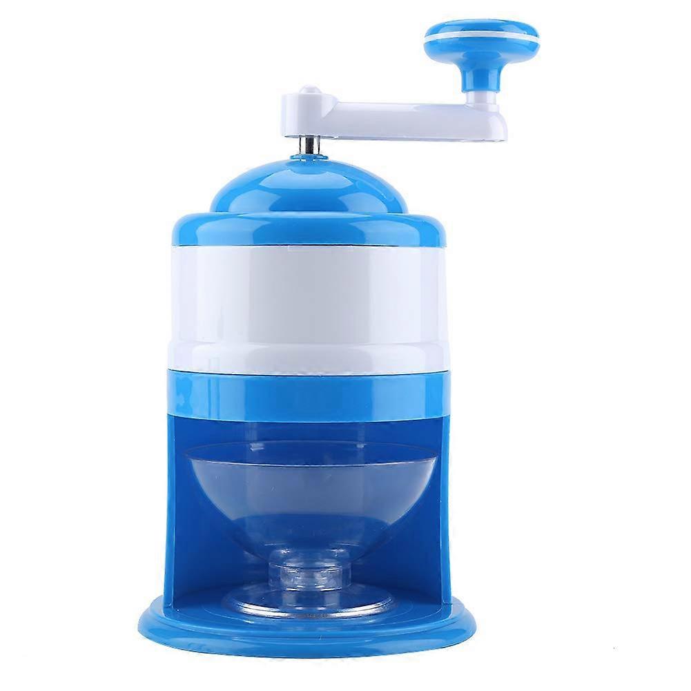 Manual Ice Breaker Shaving Machine For Snow Cone Maker Hand Crank Portable Non-Electric