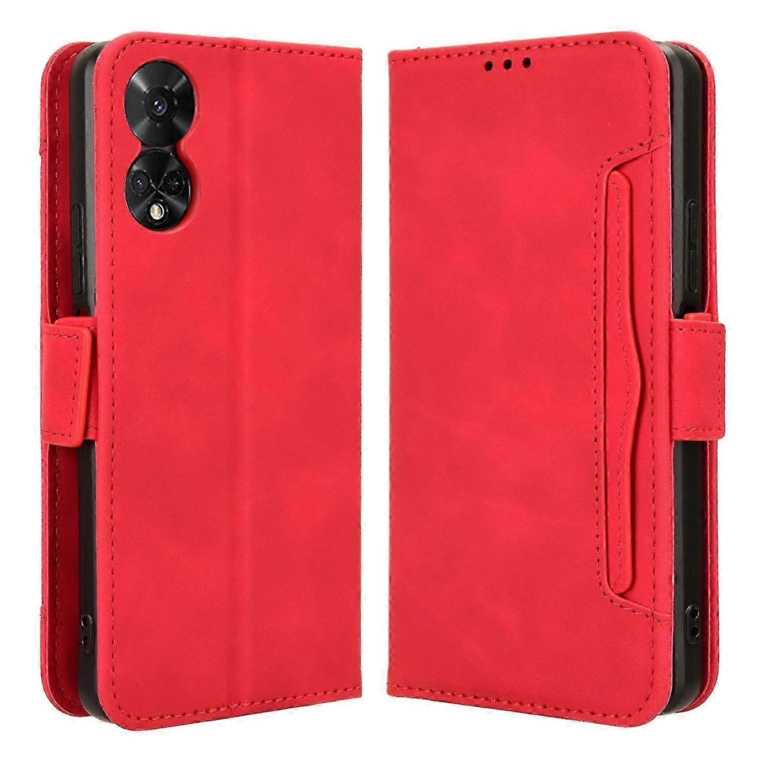 Folio Leather Phone Protector Shell Case with Multiple Card Slots for Compatible Brand 50 5G