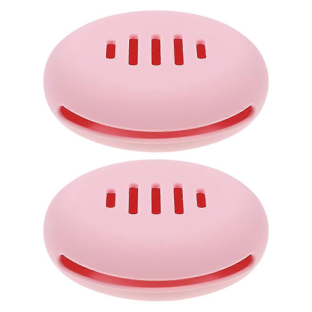 Makeup Sponge Holder For Vanity Tidy Organization Pink 2Pcs