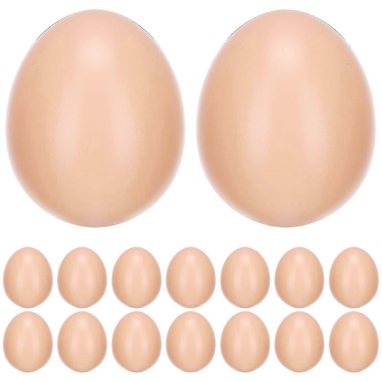 20pcs Artificial Chicken Eggs for Kids DIY Easter Projects - Plastic Egg Molds