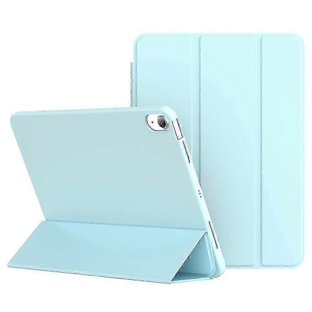 iPad 10.9 (2022 Modeli) için Deri ve TPU Kapaklı Üç Katlı Stand Tablet Kılıfı