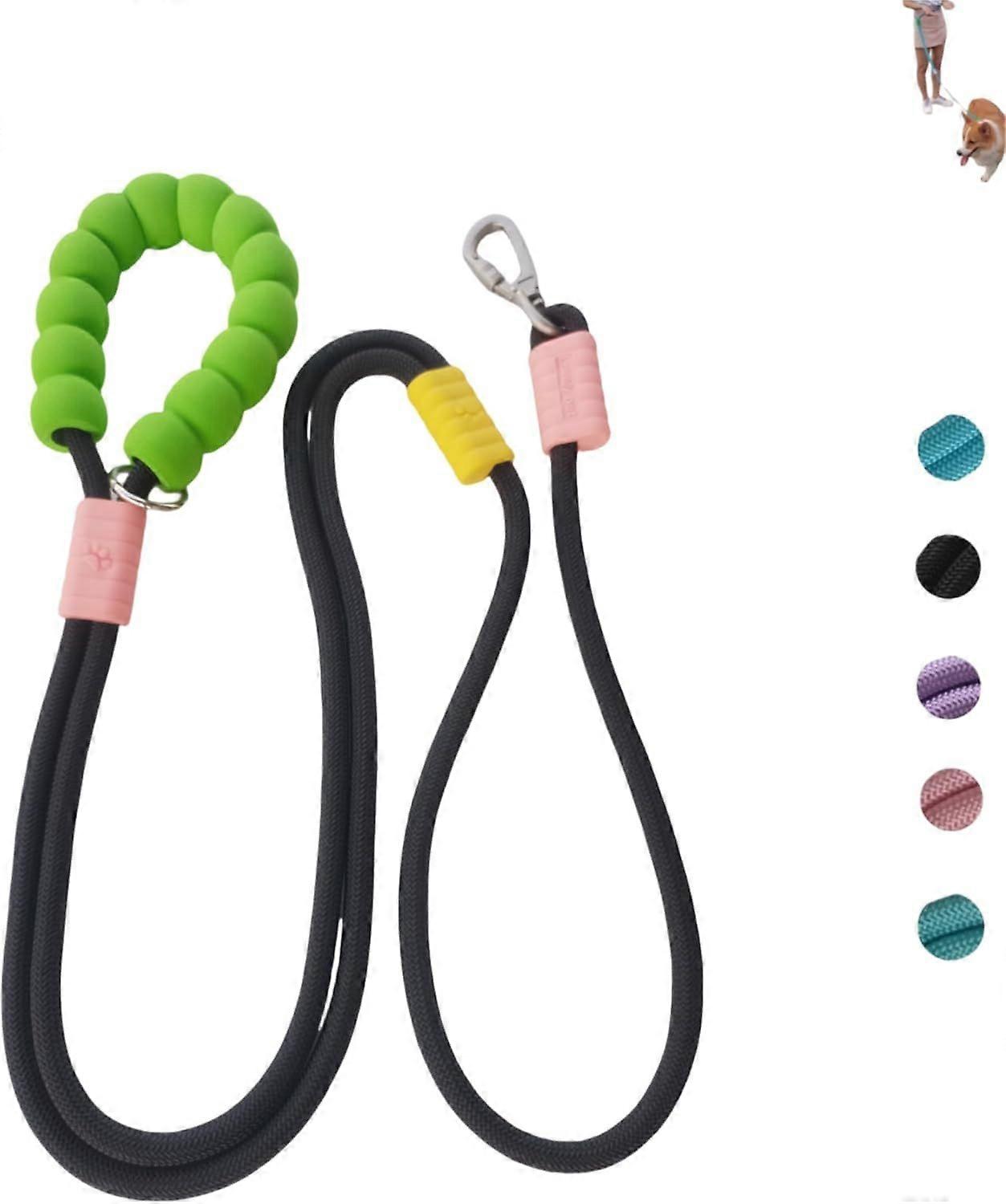 Hands Free Dog Leash,Adjustable Bungee Waist & Crossbody Leash with Comfortable Handle,Heavy Duty Nylon Rope for Small to Large Dogs,Safety Lock for R