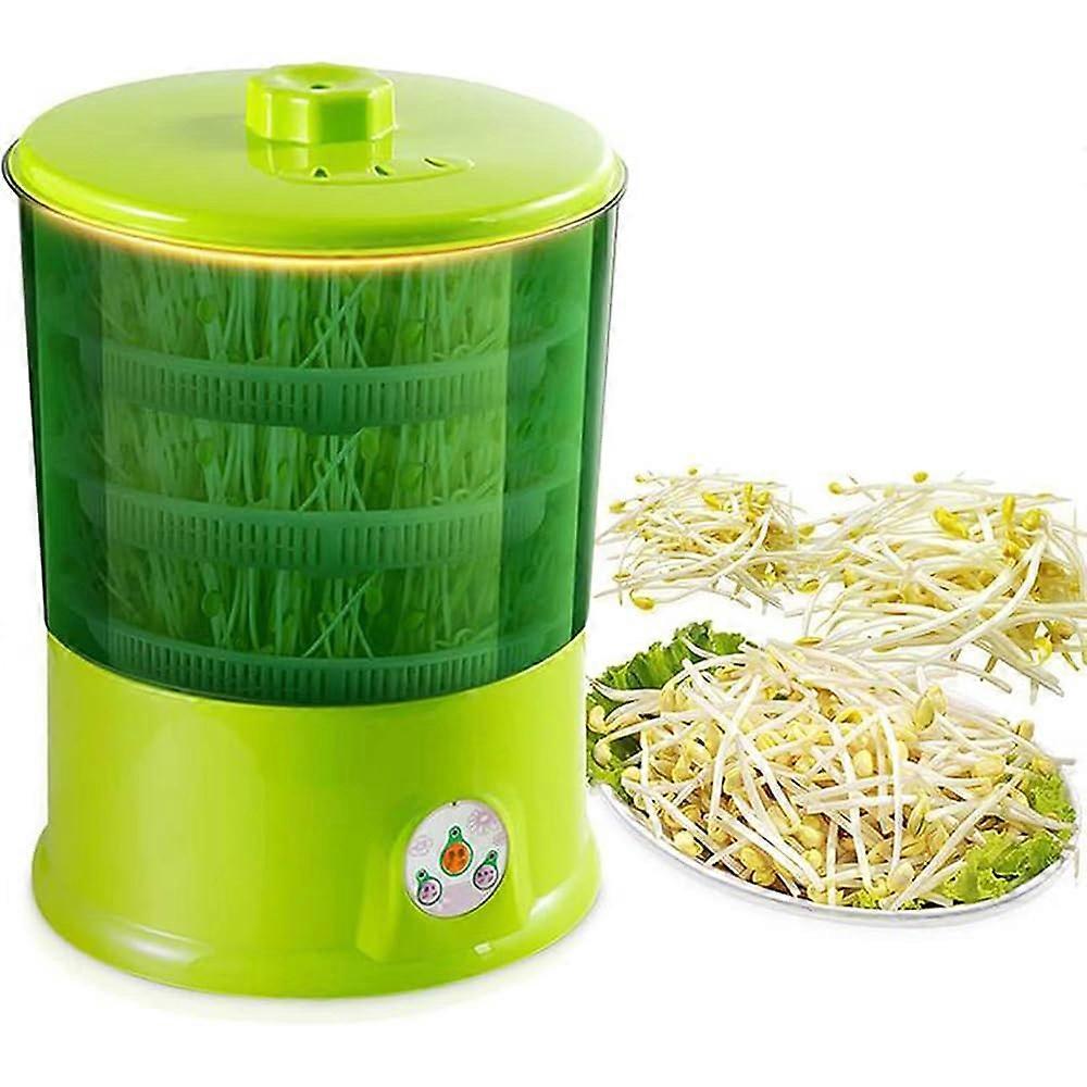 Electric soybean sprout machine, 3layer DIY seed sprouting device, 4season planting mode, automatic soybean sprout maker, constant temperature