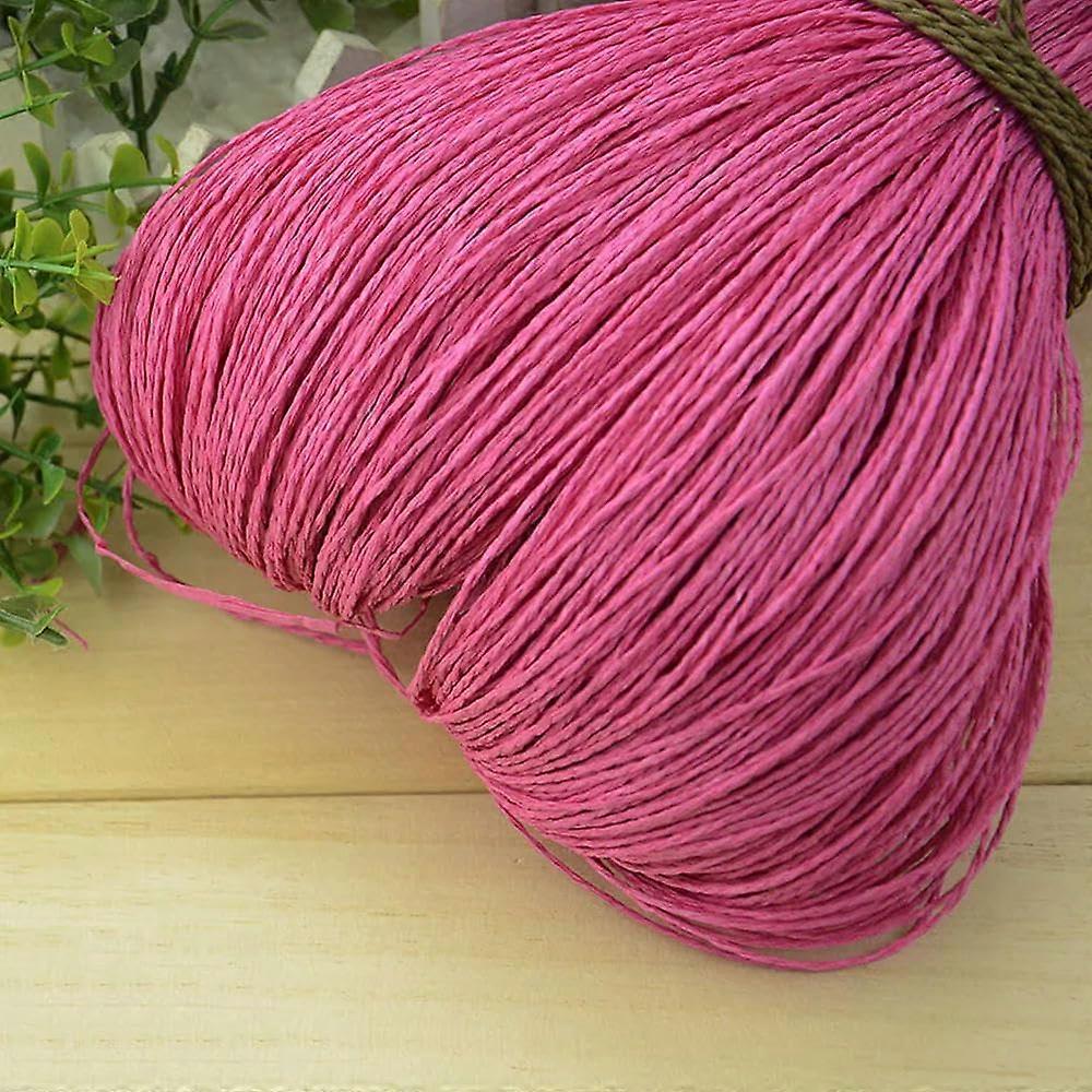500 g Sommerbastgarn Natural Paper Twine for Crochet Knitting Handmade Bags Hats Rattan Material Crafts