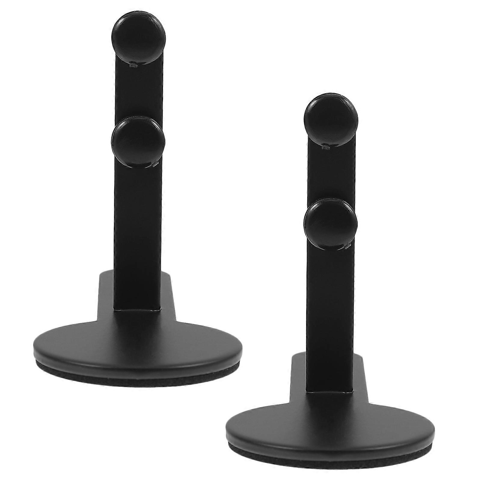 Pegboard Display Racks Pegboard Panel Stand Support Stand Workspace Setup Black 12.00X8.50X5.00CM Adjustable Height 1 Pair