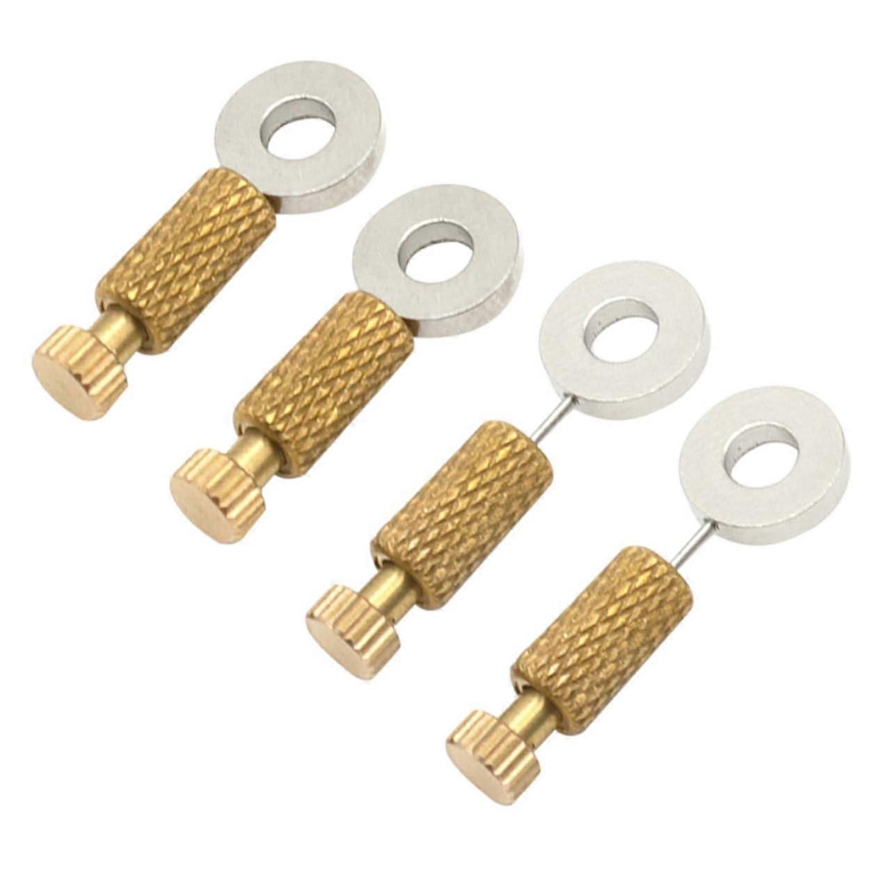 Leather Stitching Pins Set of 4 for Sewing Machine Threading Tool Crochet Kit Handmade Crafts Brass Fixing Device