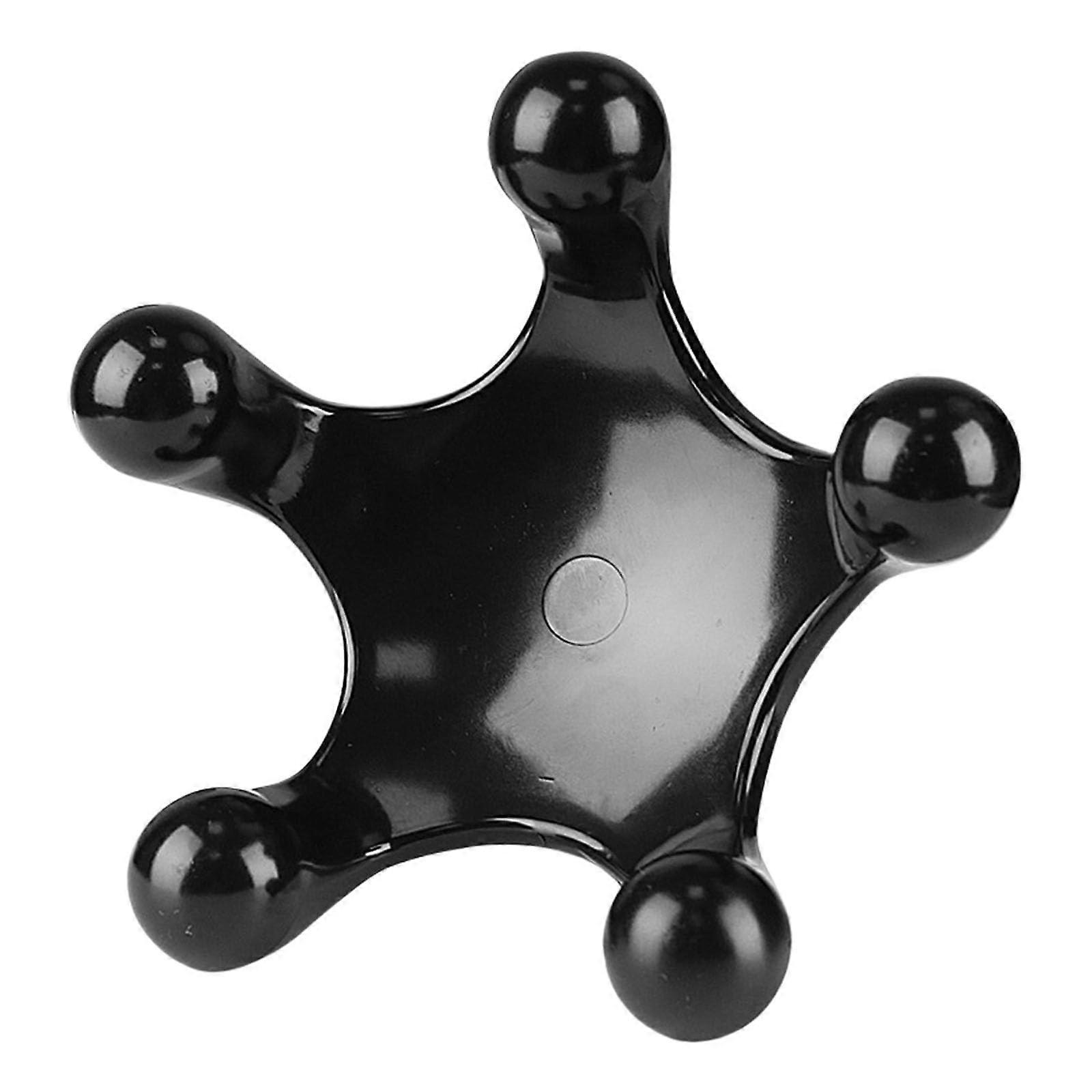 Deep Tissue Trigger Point Massager Portable Handheld Device for Neck, Shoulder, and Back Relief - Black