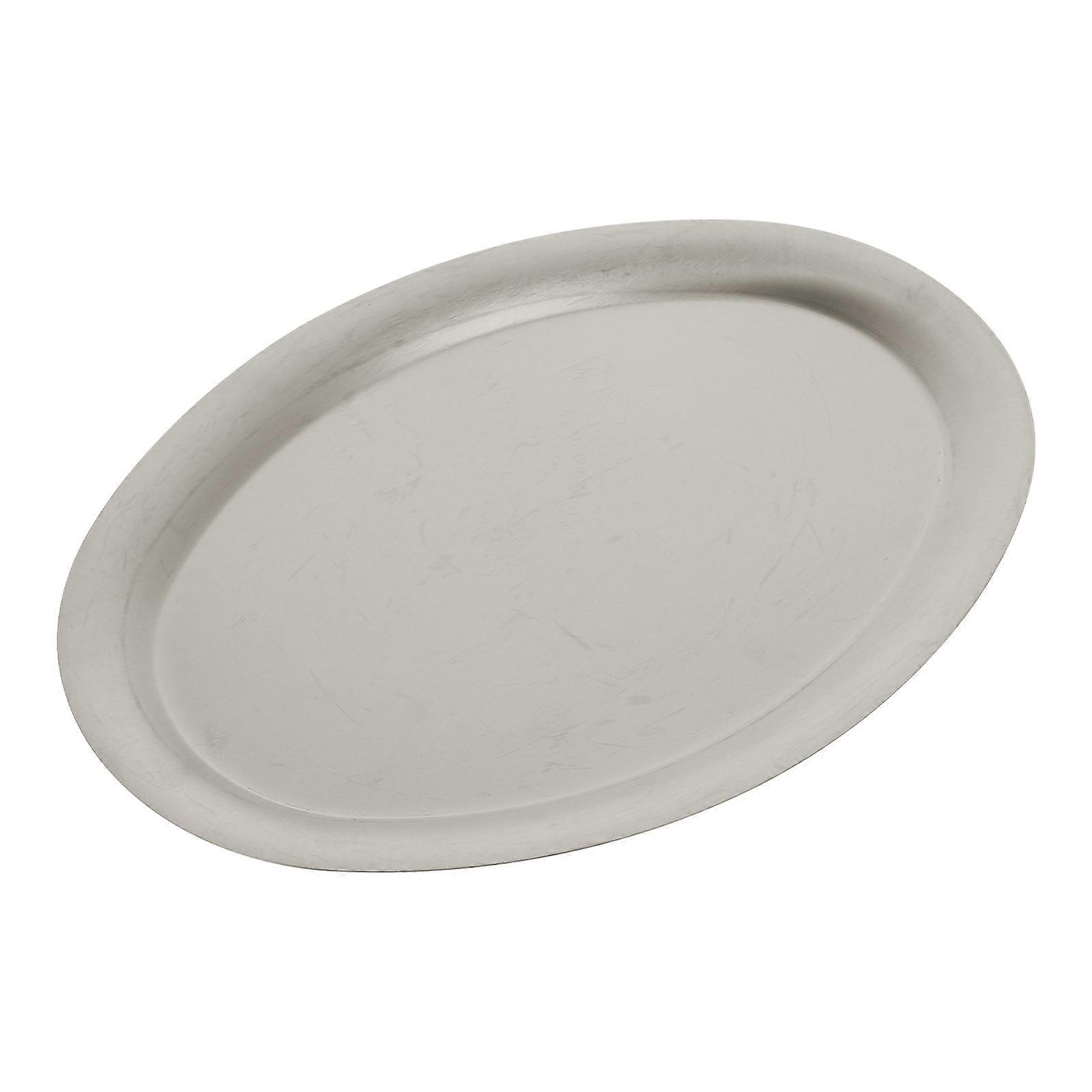 Stainless Steel Plates Multifunctional Plate Kitchen Use Easy to Clean 20X14.4CM 1Pack